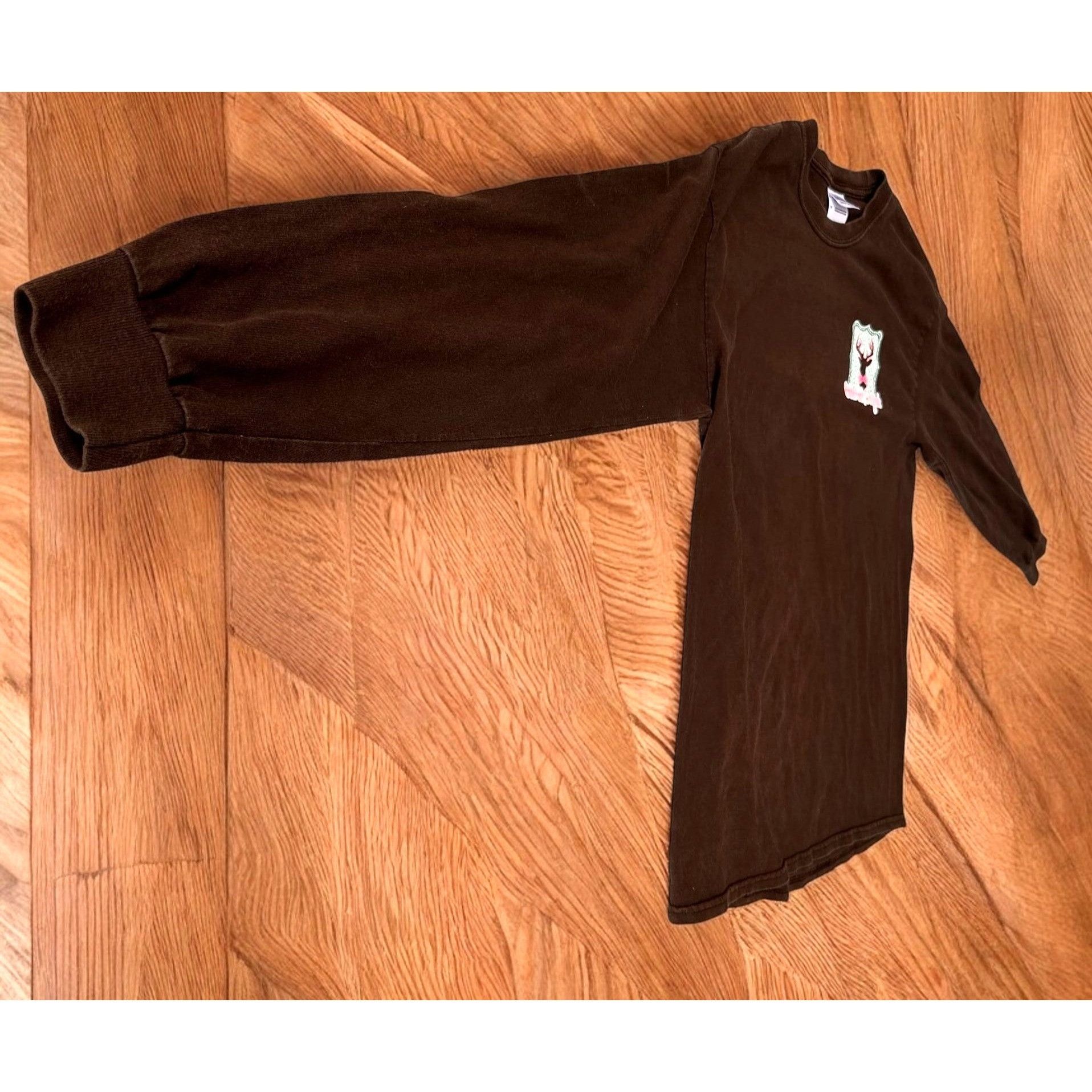 Vintage Girlie Girl Originals Long Sleeve Deer Antlers Tee Shirt Size M / US 6-8 / IT 42-44 - 6 Thumbnail