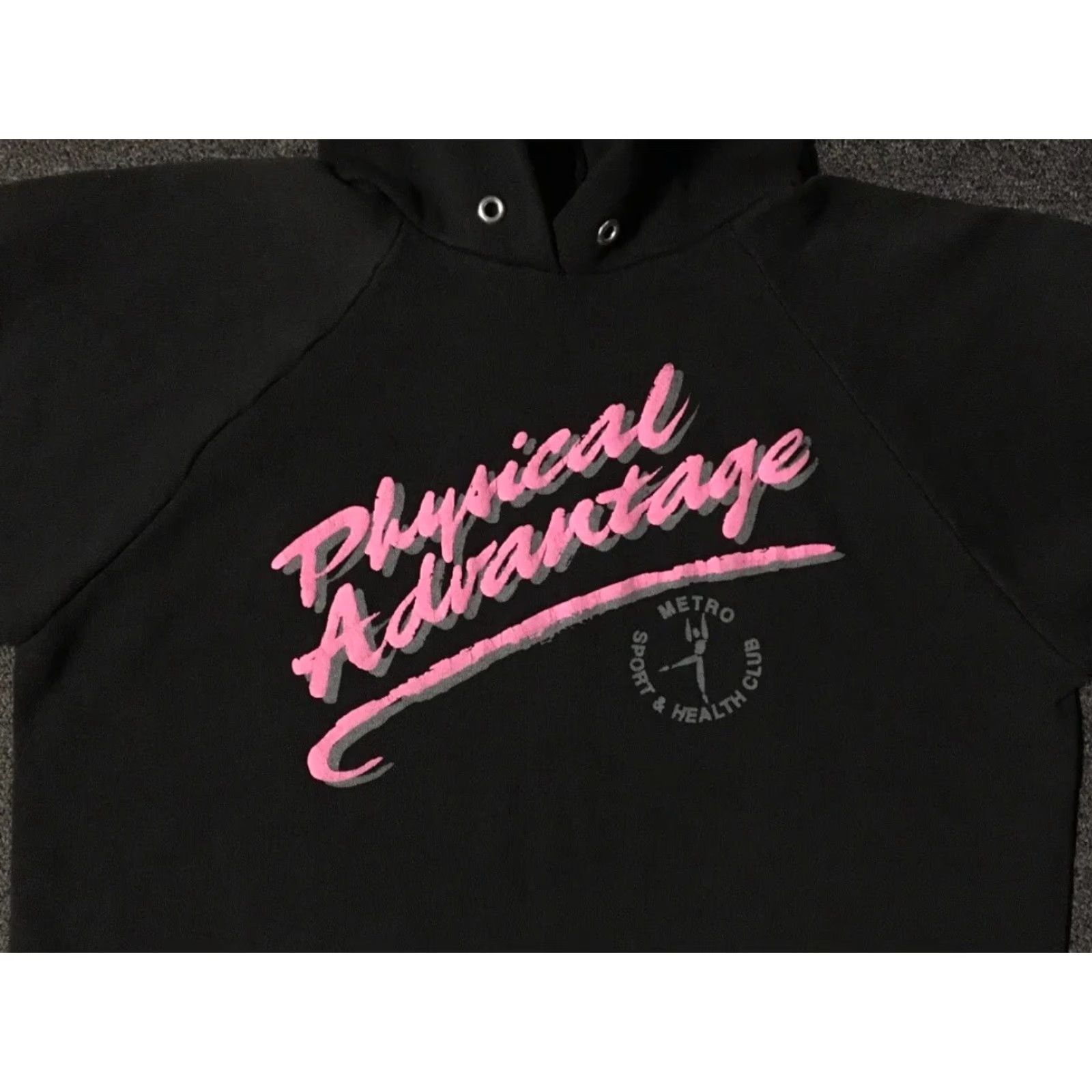 Vintage VINTAGE Vaporwave Hoodie Men M Black 80s 90s Metro Sports Club Grunge Nike? (Note: This item does not include Nike; adjust to original words.) Size US M / EU 48-50 / 2 - 4 Thumbnail