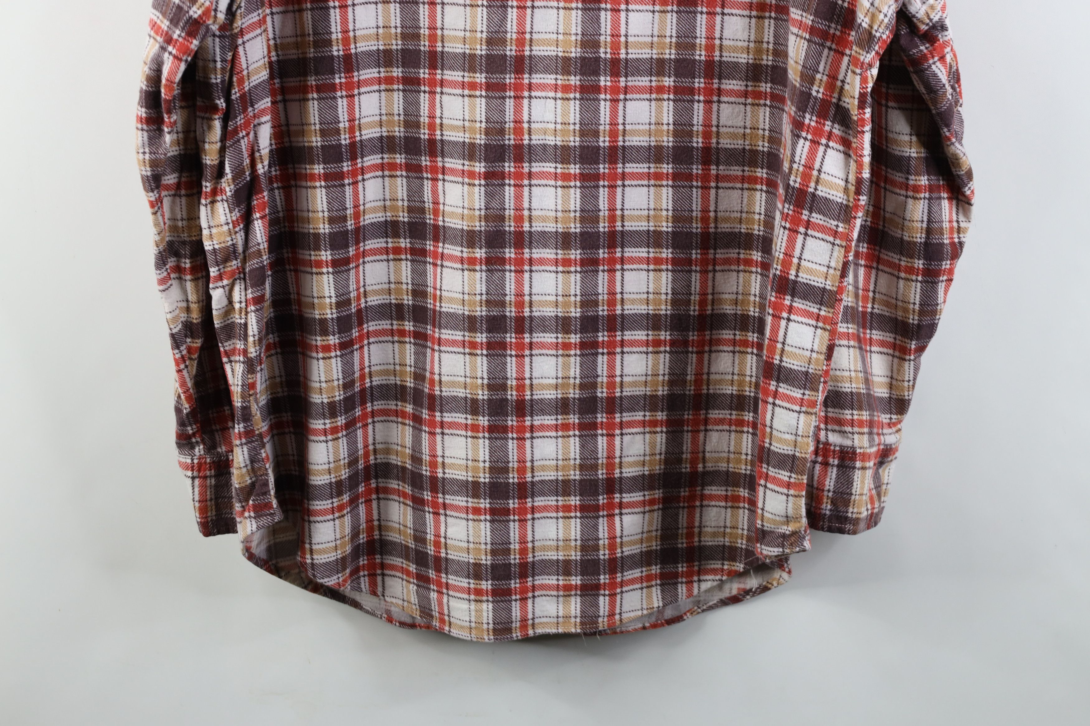 Vintage Vintage 70s Streetwear Heavyweight Button Shirt Plaid Size US XL / EU 56 / 4 - 12 Thumbnail