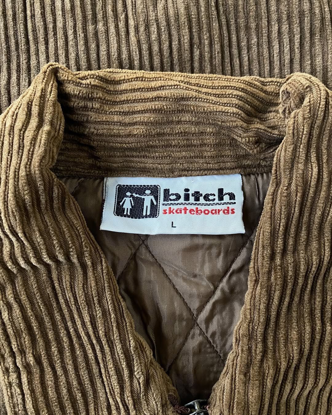 Vintage Vintage 90’s Bitch Skateboards Brown Corduroy Work Jacket Size US L / EU 52-54 / 3 - 6 Thumbnail