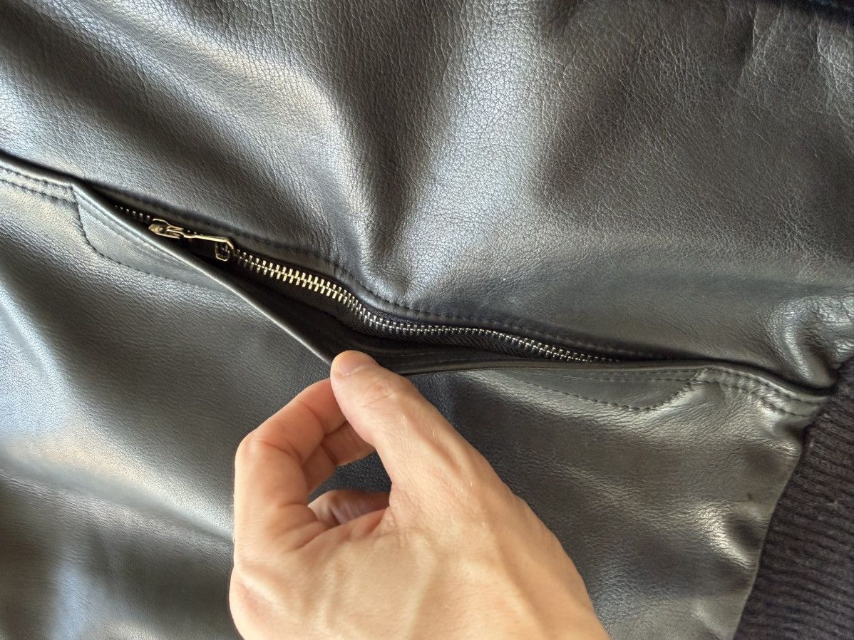 Other Jane Moto Black Leather Bomber Jacket — Made in Brooklyn, NY Size US M / EU 48-50 / 2 - 11 Thumbnail