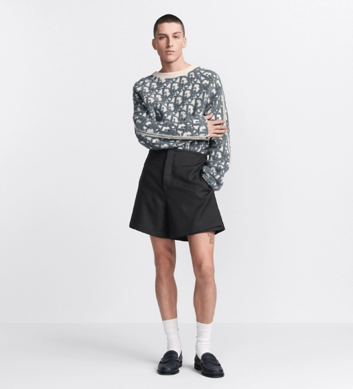 Dior o1w1db10525 493C19 Tailored Short with Tied Bow in Black Size US 32 / EU 48 - 4 Thumbnail