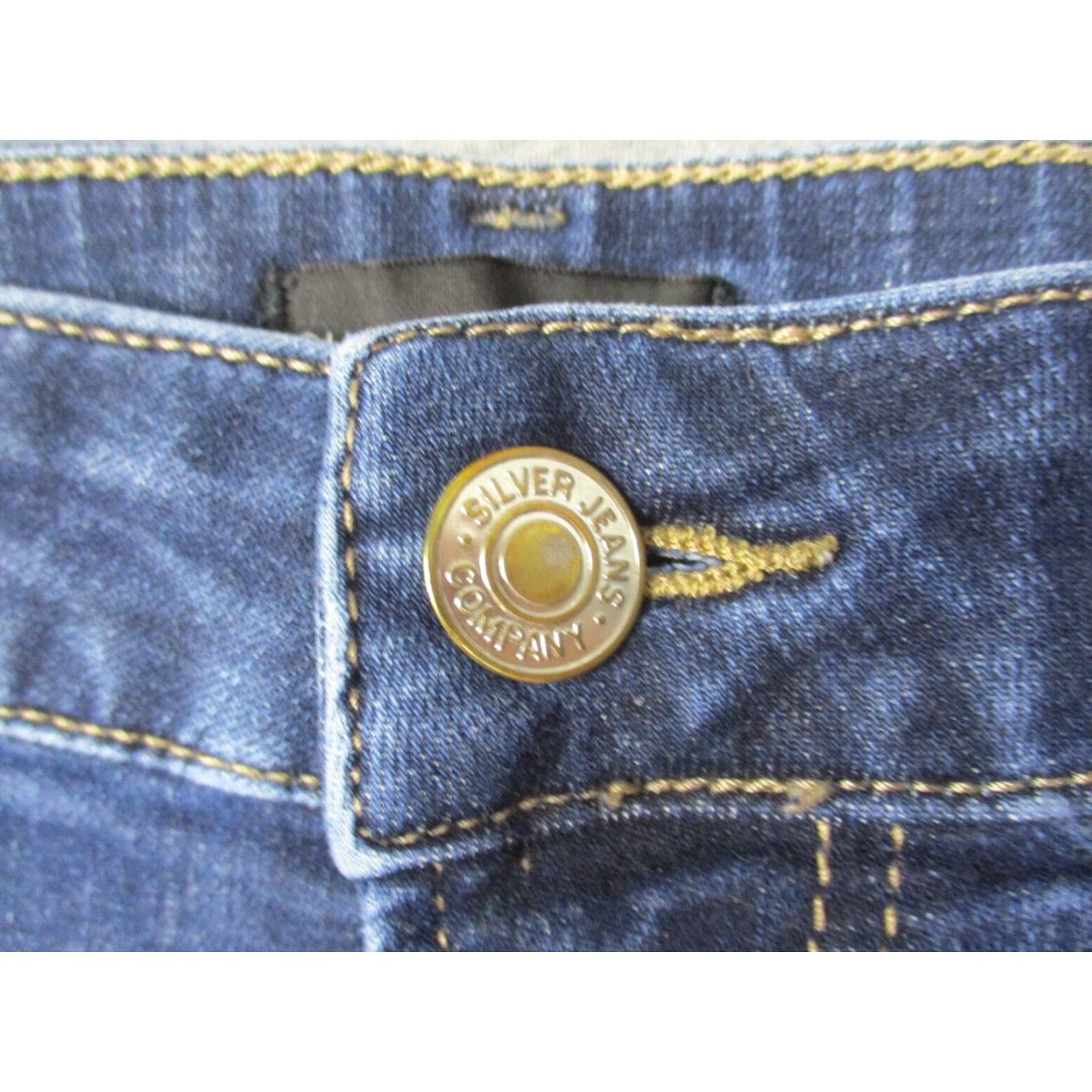 Silver Jeans Co. Silver Jeans Jeans 36x31 Straight Stretch Blue Distressed Mens Regular Denim 5-Pocket Blue Jeans Zac Century? Size US 36 / EU 52 - 6 Thumbnail
