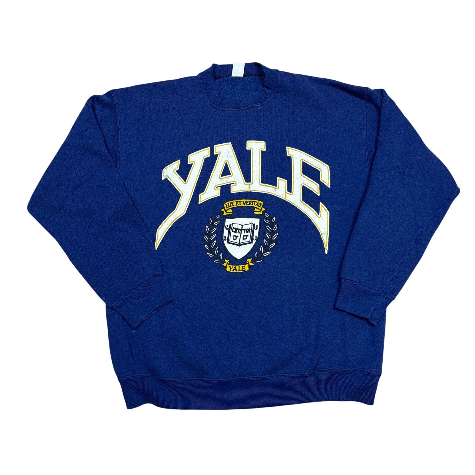 Vintage Vintage 80s Yale University Bulldogs Crest Sweatshirt Mens L Size US L / EU 52-54 / 3 - 1 Thumbnail