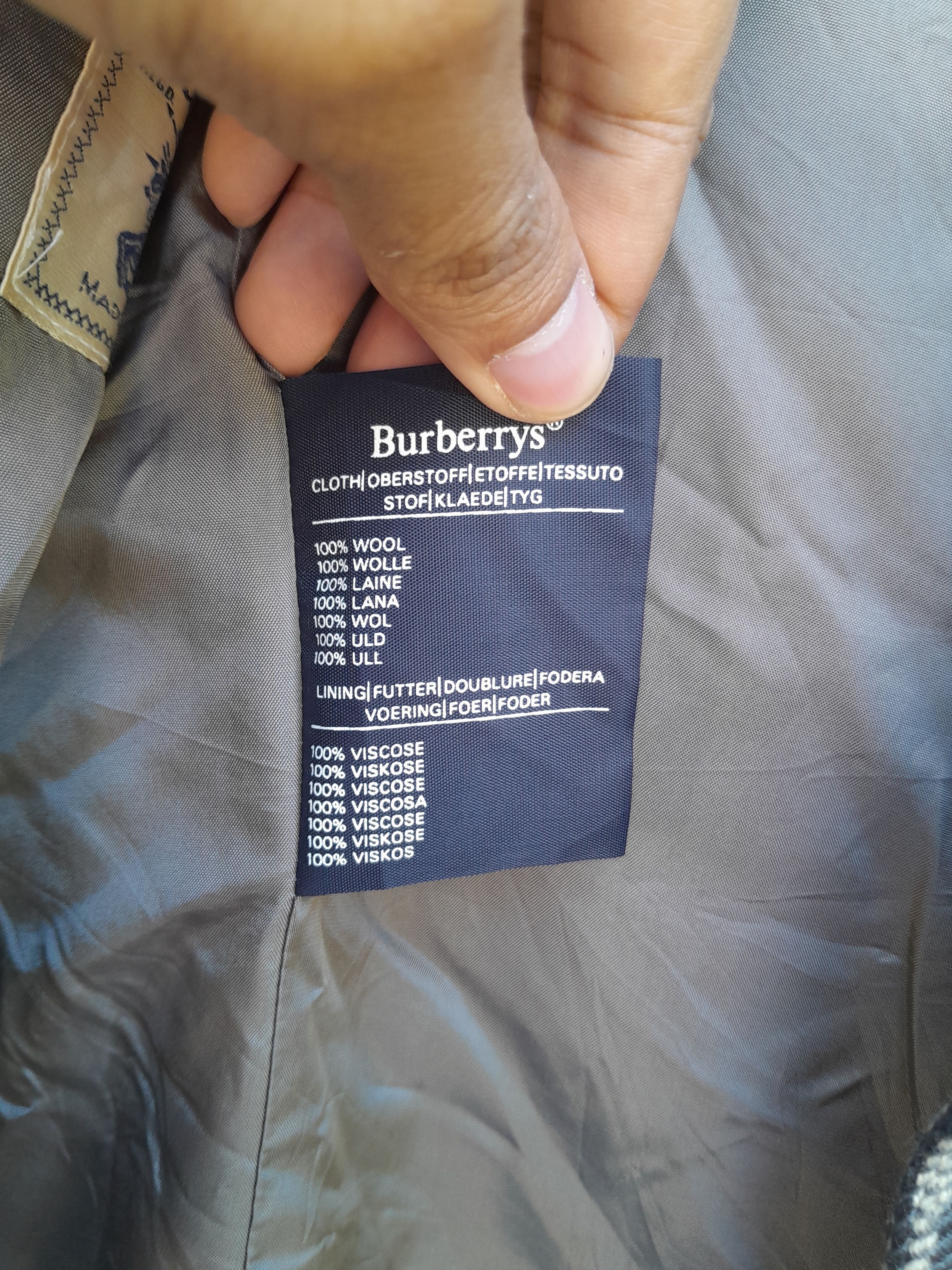Burberry Vintage Burberrys 100% Wool Blazer Jacket Made in England Size US S / EU 44-46 / 1 - 10 Thumbnail