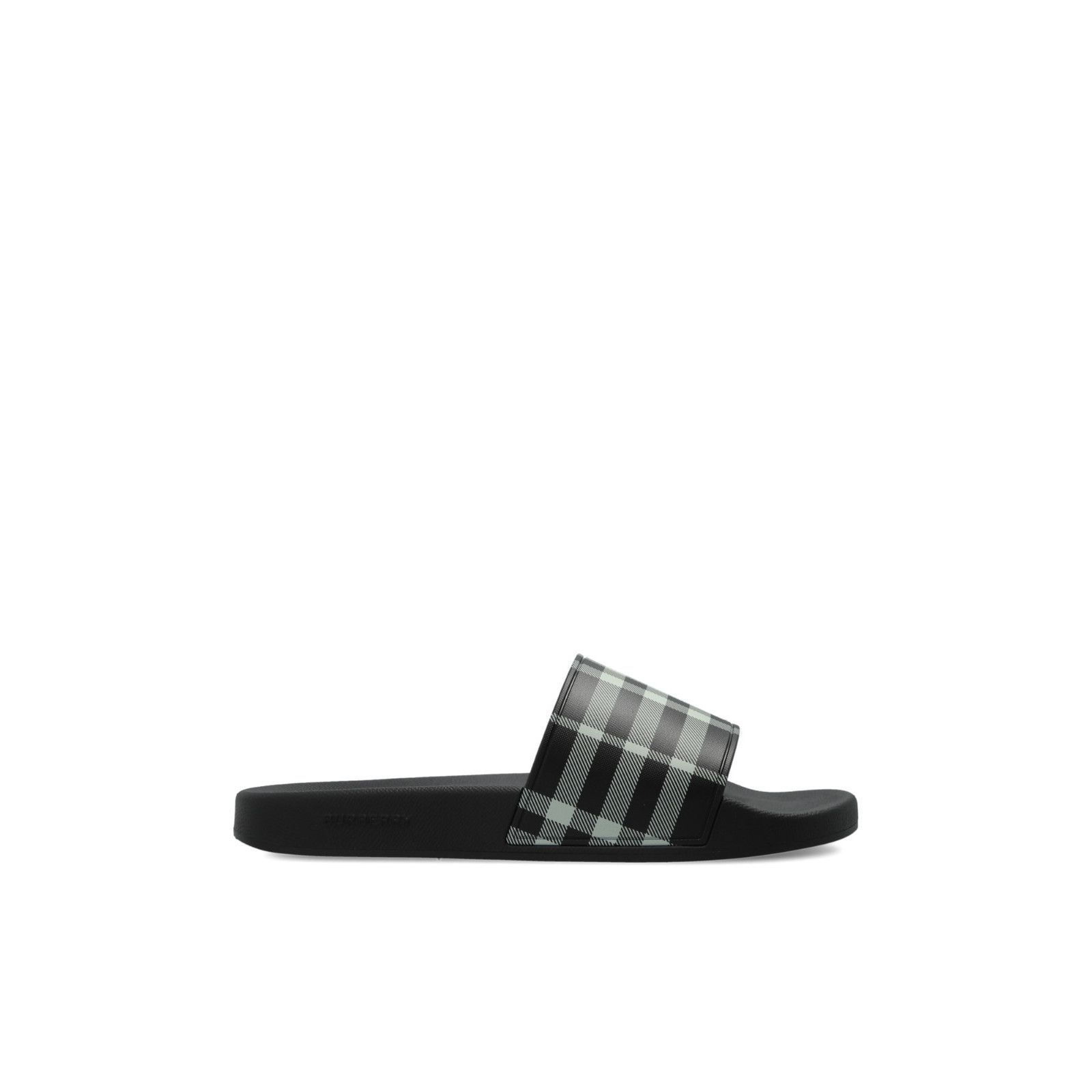 Burberry BURBERRY Black Check Rubber Flip Flops New & Authentic (Men' Size US 6 / EU 39 - 1 Thumbnail