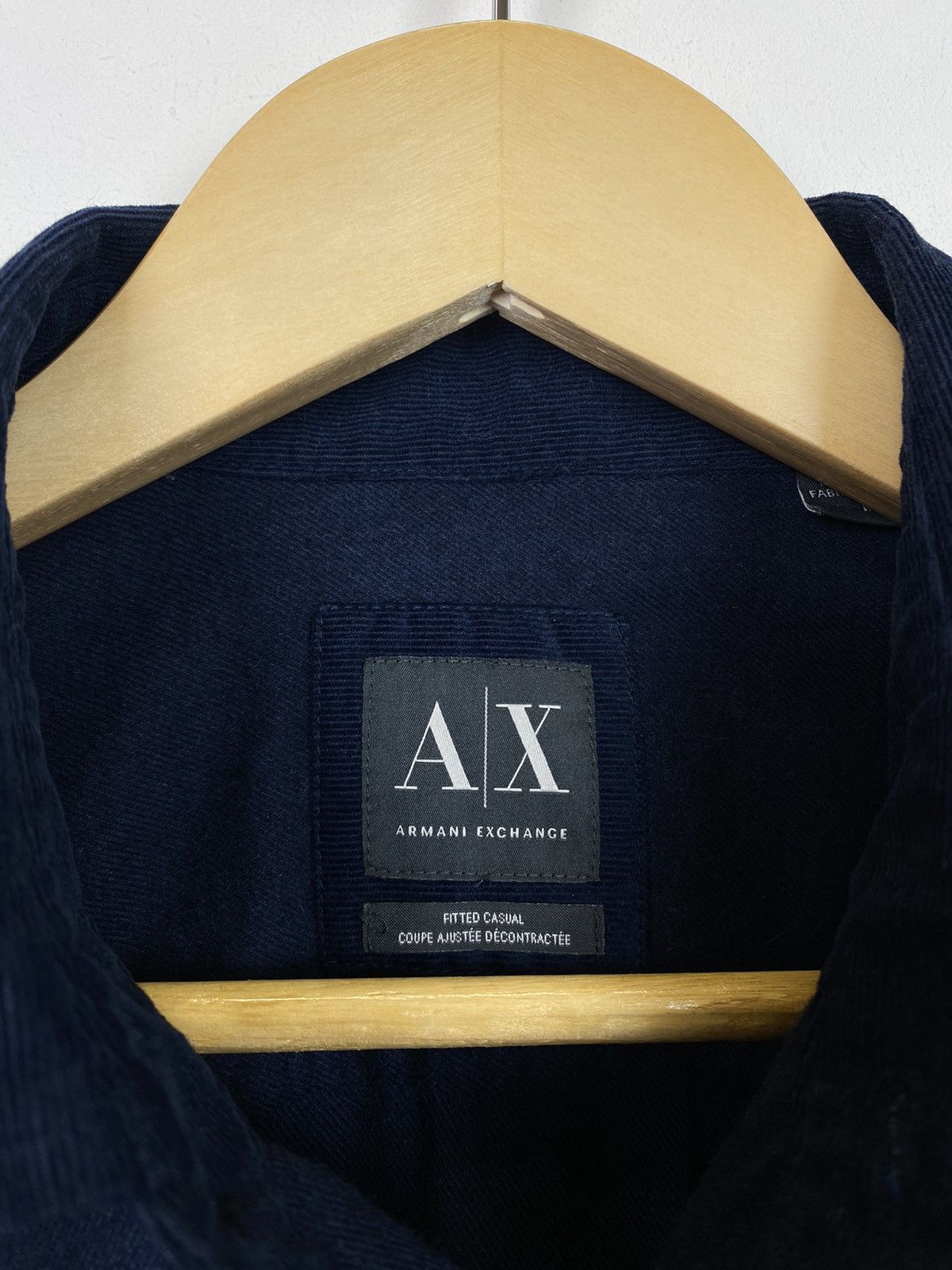 Armani Armani Exchange Fitted Casual Shirt Buttons-Up Luxury Brand Size US M / EU 48-50 / 2 - 6 Thumbnail