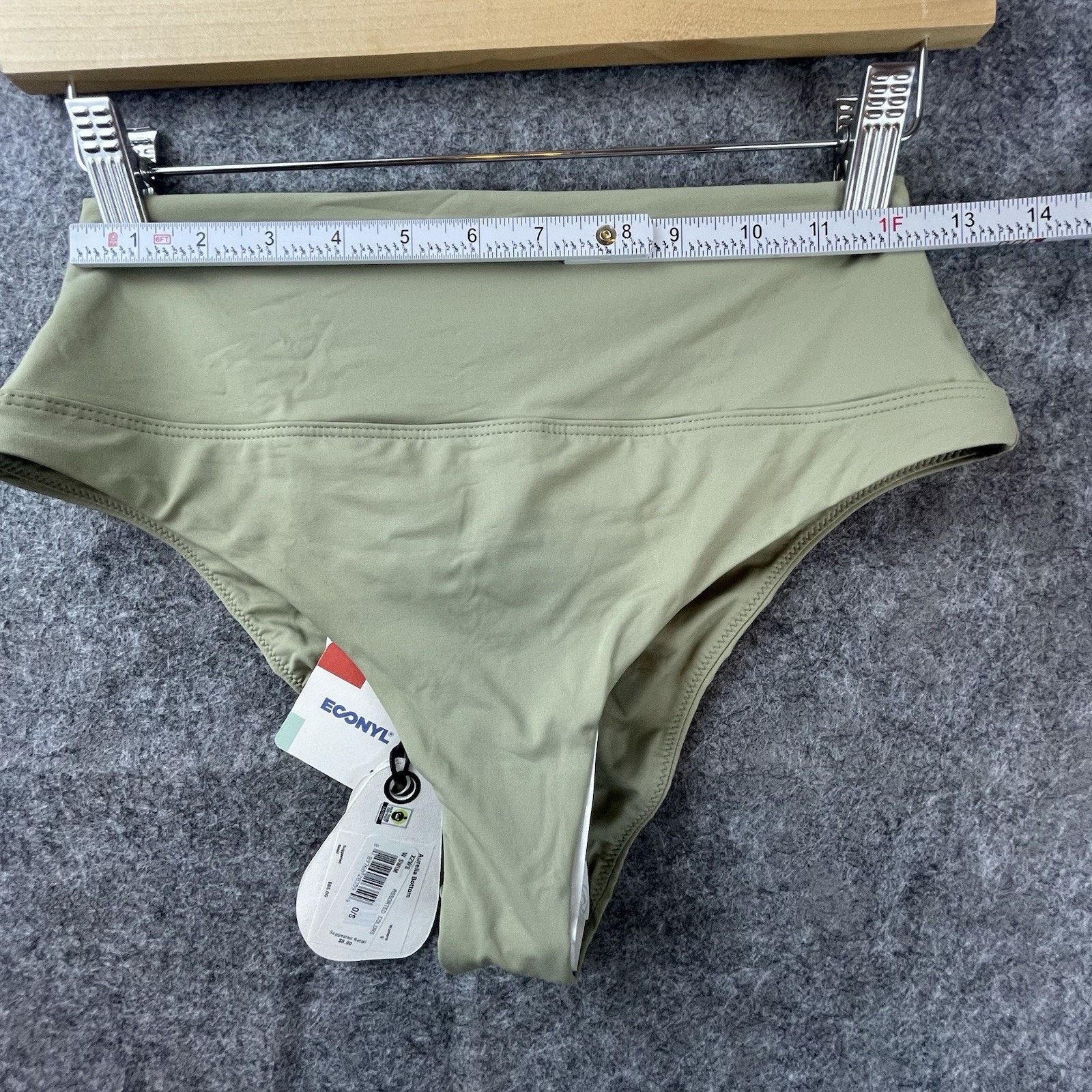 Prana Prana Bikini Bottom Womens Small Aurelia Ruched Sweet Agave Size S / US 4 / IT 40 - 5 Thumbnail
