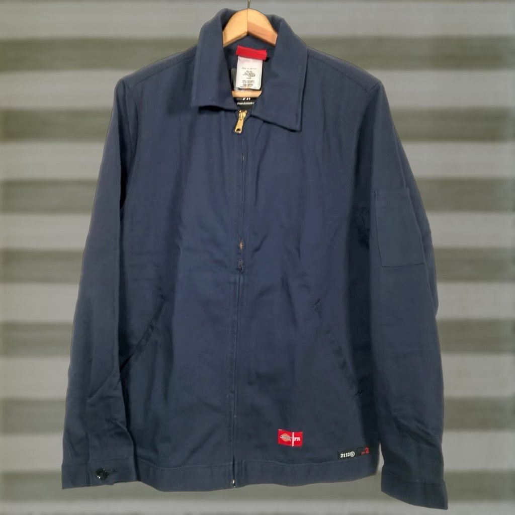 Dickies VINTAGE Dickies FR Workwear Jacket Men S Blue Flame Resistant Twill 3259NB New Size US S / EU 44-46 / 1 - 1 Thumbnail