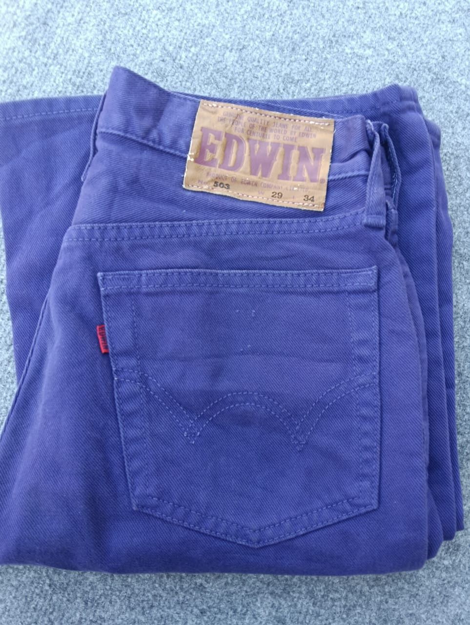 Edwin EDWIN 503 Purple Bell Bottom Flare Denim Jeans Size US 28 / EU 44 - 9 Thumbnail