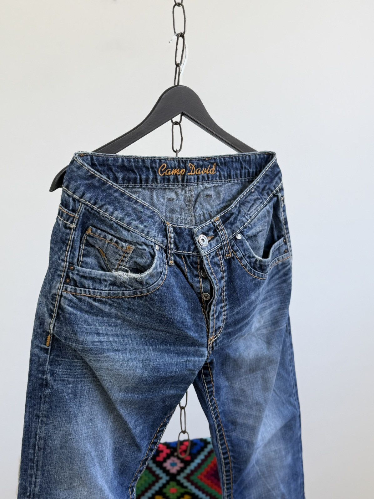 Hedi Slimane Vintage Dior Hedi Slimane Style Washed Denim Jeans Size US 32 / EU 48 - 5 Thumbnail