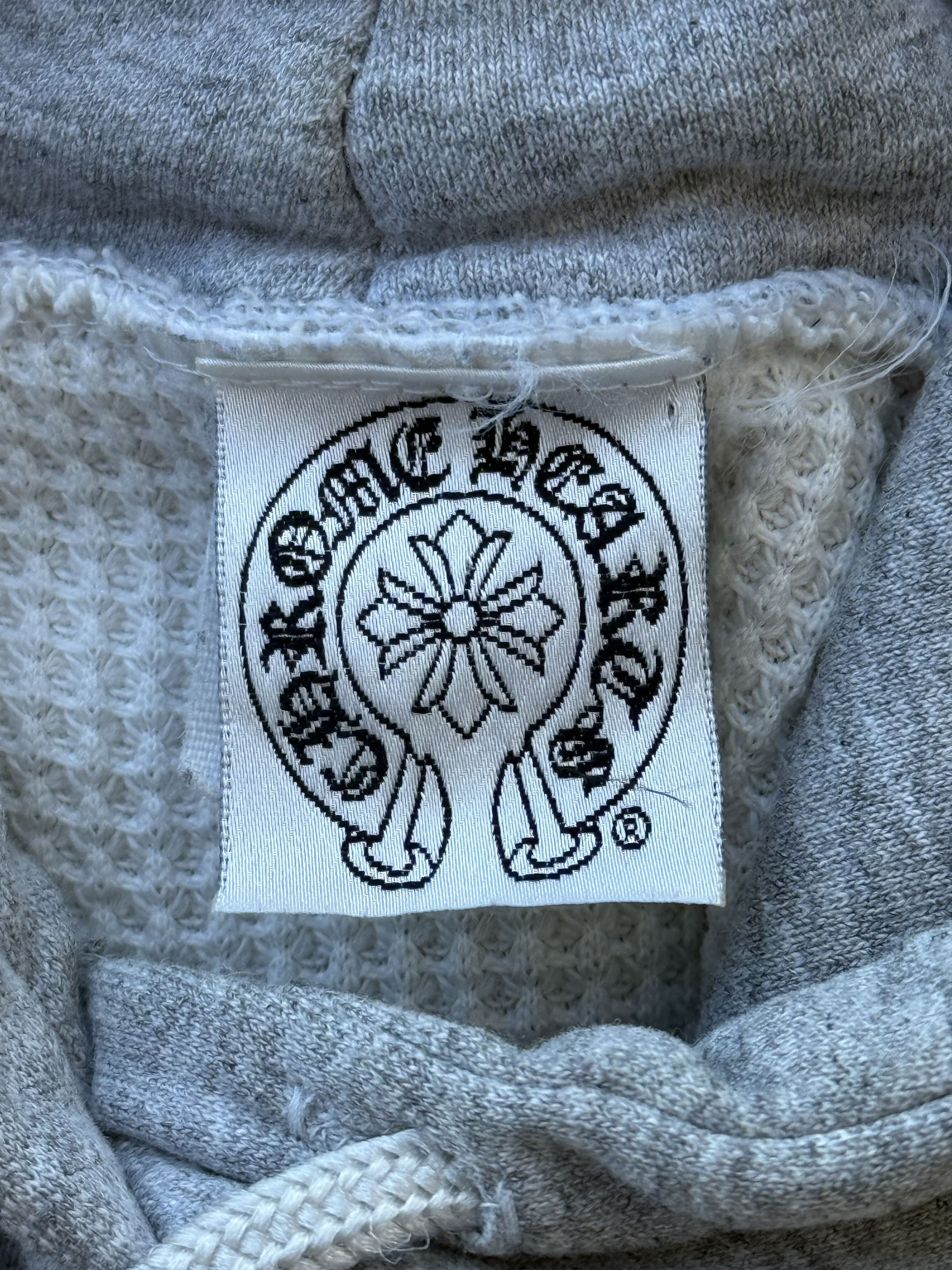 Chrome Hearts Chrome Hearts Grey & Black Horseshoe Logo Thermal Hoodie Size US M / EU 48-50 / 2 - 3 Thumbnail