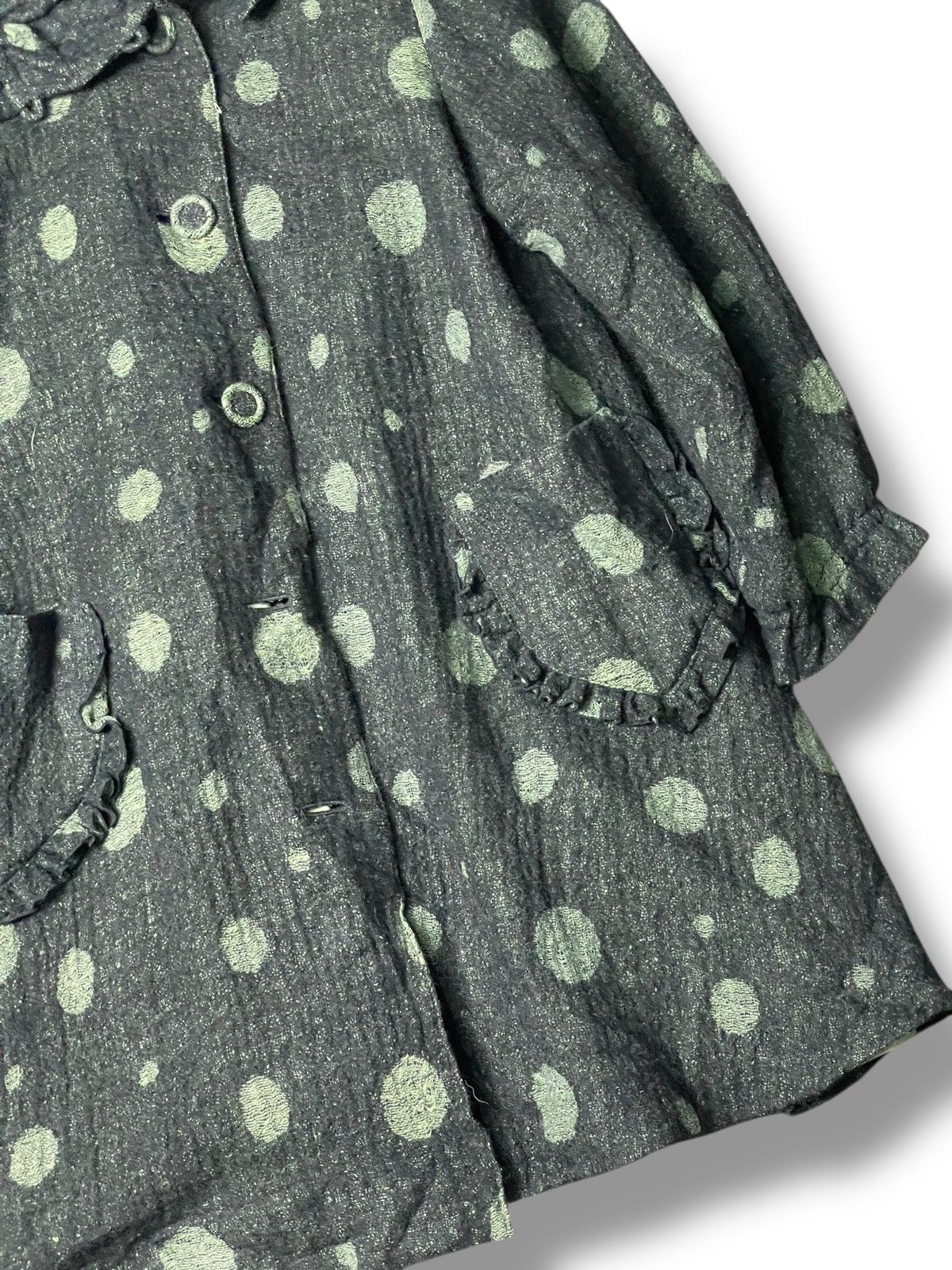 Japanese Brand × Vintage Japanese Brand Polka Dot Pattern Buttoned Jacket (114) Size XXS / US 00 / IT 34 - 3 Thumbnail