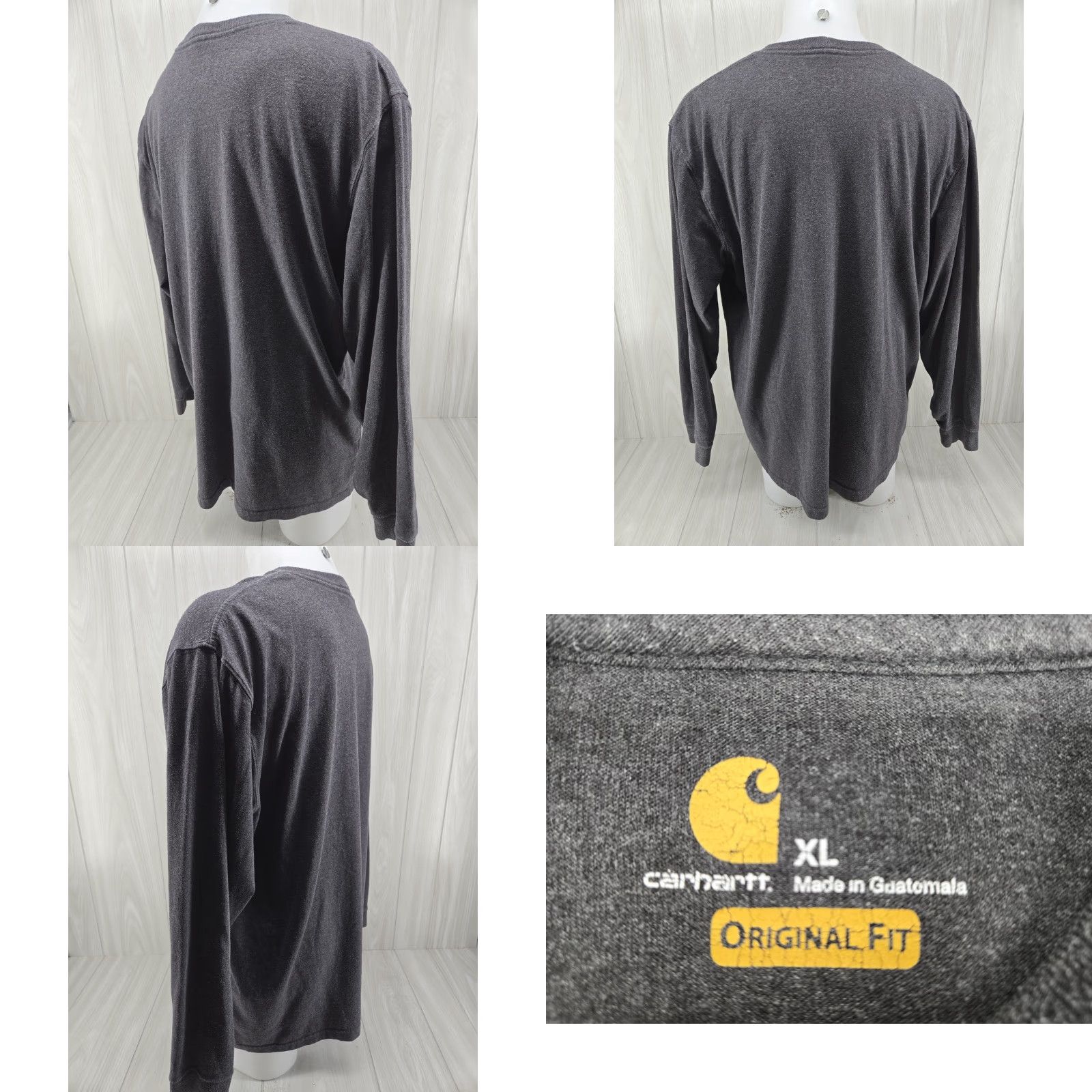 Carhartt CARHARTT Original Fit Gray Long Sleeve Pocket T Shirt Men’s XL Shirt Mens Size XL Gray Pocket Logo Industrial workwear Knit Jersey 2010s Size US XL / EU 56 / 4 - 8 Thumbnail