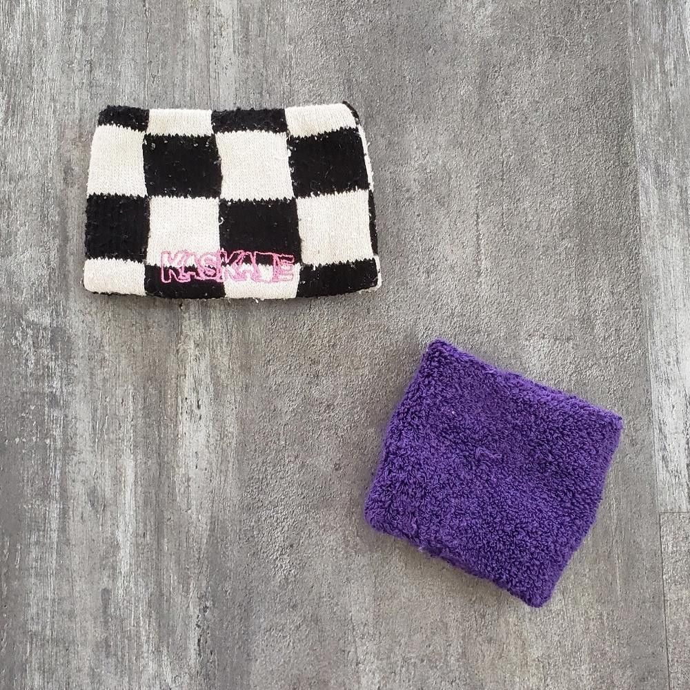 Designer Black Purple Marquee Kaskade Sweatband Size ONE SIZE - 2 Thumbnail