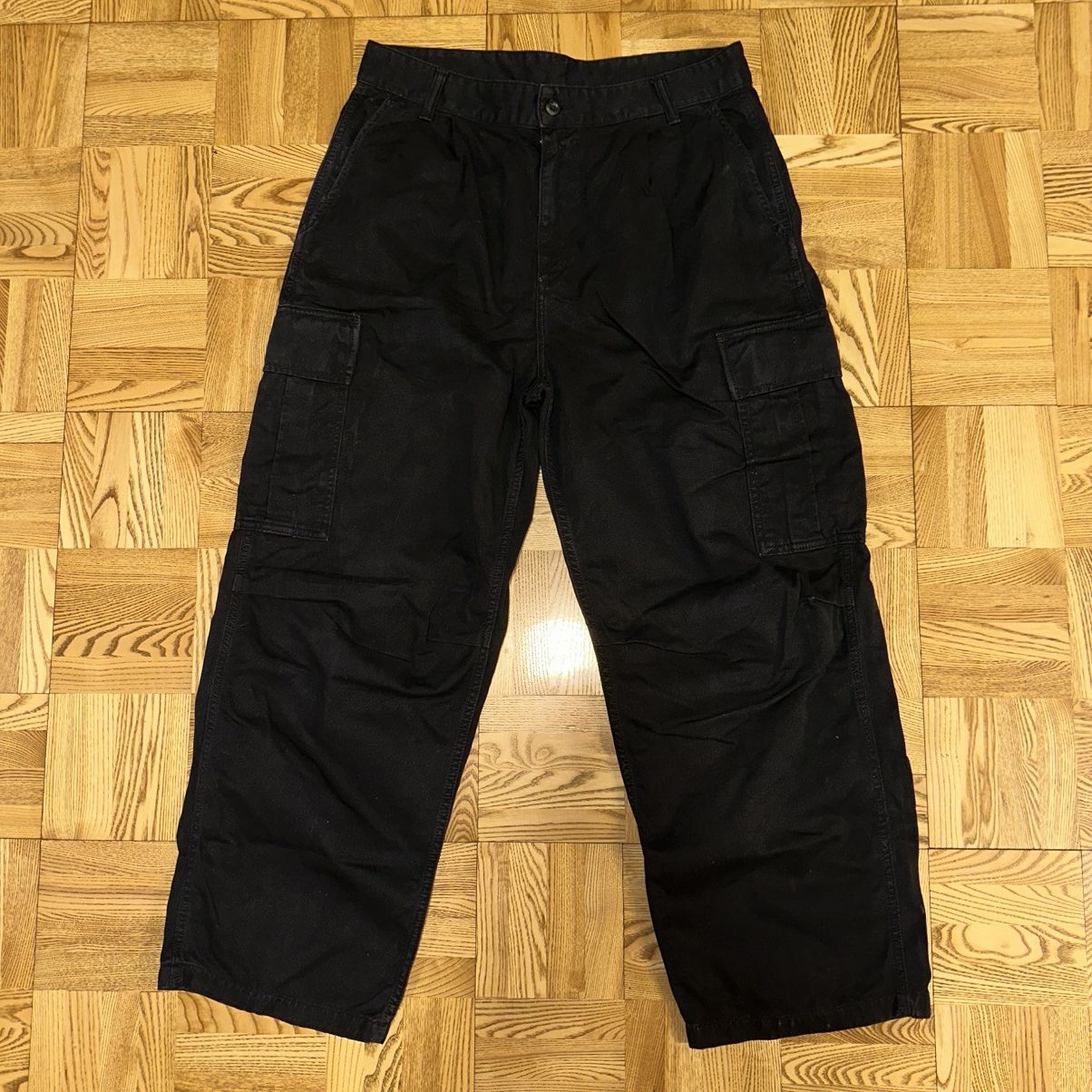 Carhartt Wip Carhartt Black Cargo Pants Size US 33 - 2 Thumbnail