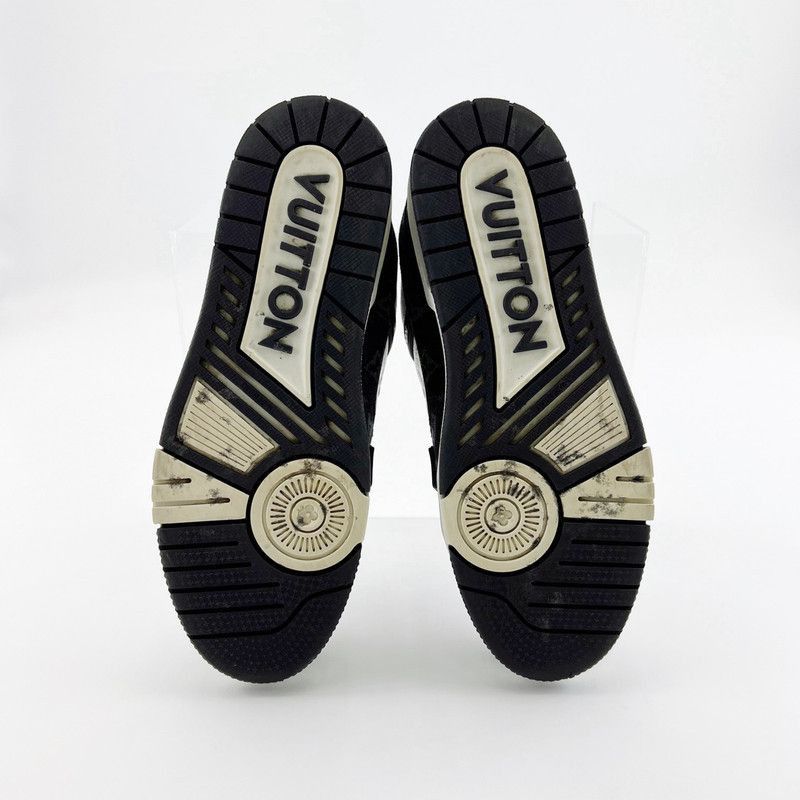 Louis Vuitton Louis Vuitton Black and White Low-Top Sneakers -2508 Size US 8 / EU 41 - 4 Thumbnail