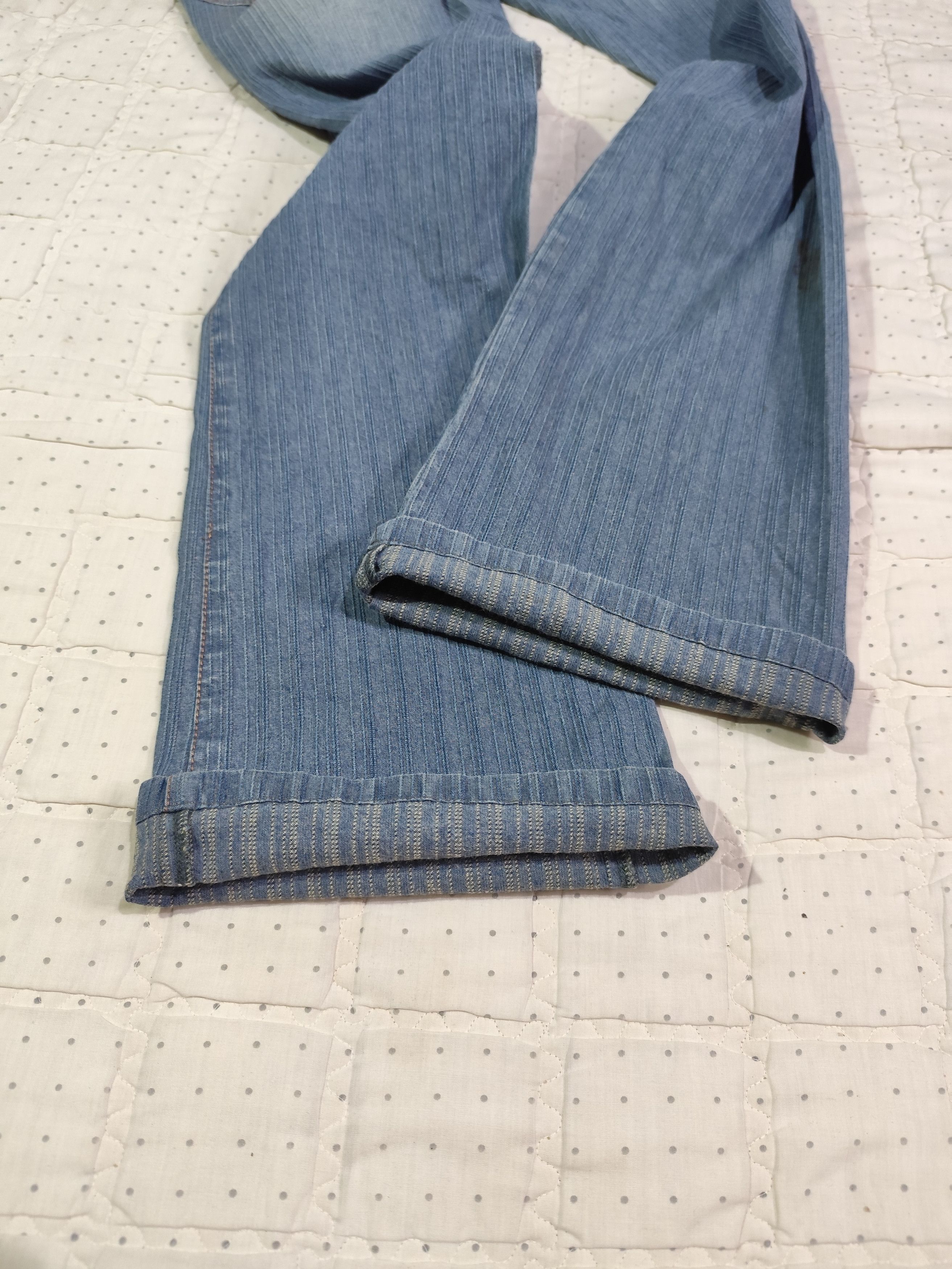 Issey Miyake × Japanese Brand Vintage Elle Planete Flare Denim J024 Size 30" / US 8 / IT 44 - 19 Thumbnail
