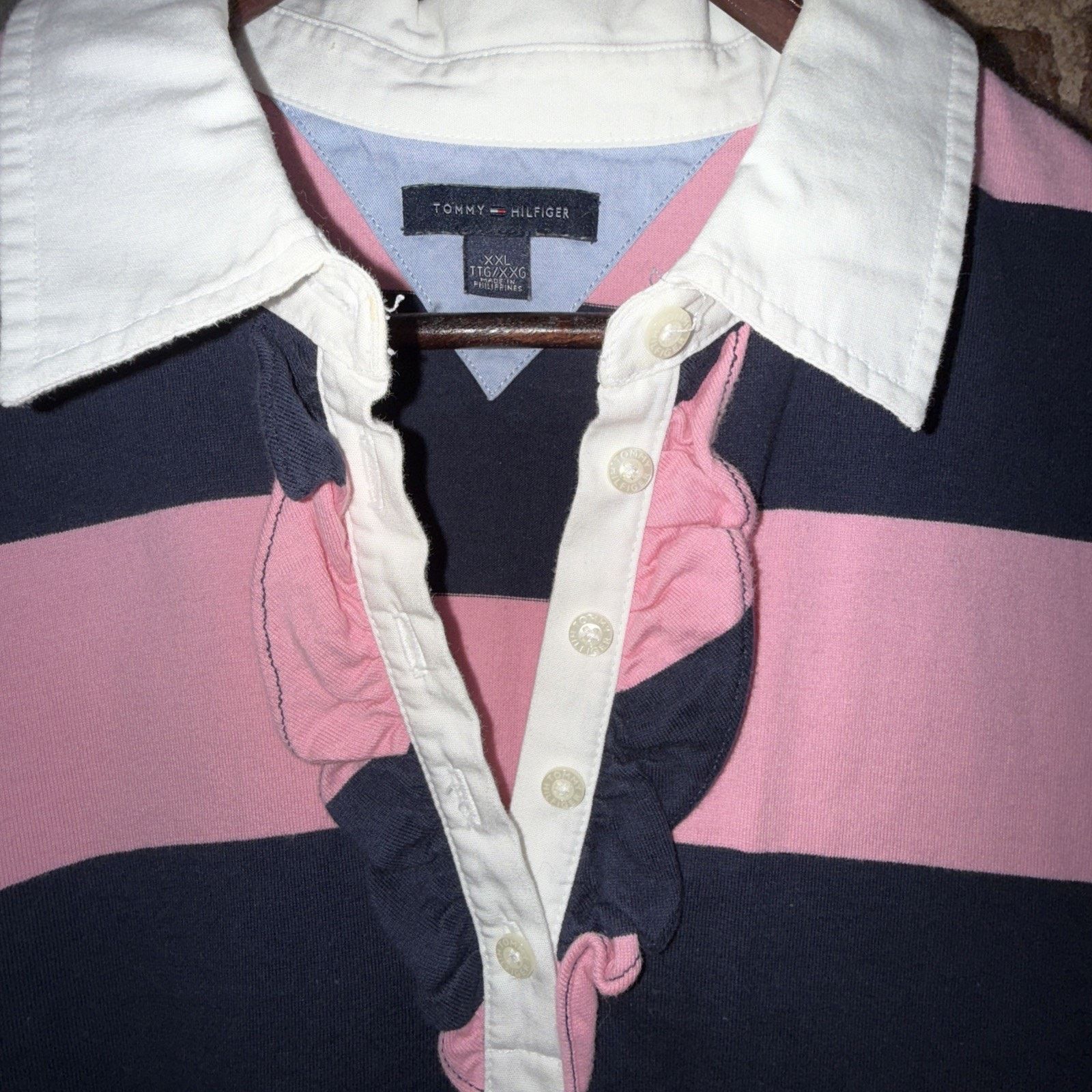 Tommy Hilfiger Tommy Hilfiger Women’s Sleeveless Colorblock Ruffled Sz XXL Size XXL / US 16-18 / IT 52-54 - 3 Thumbnail