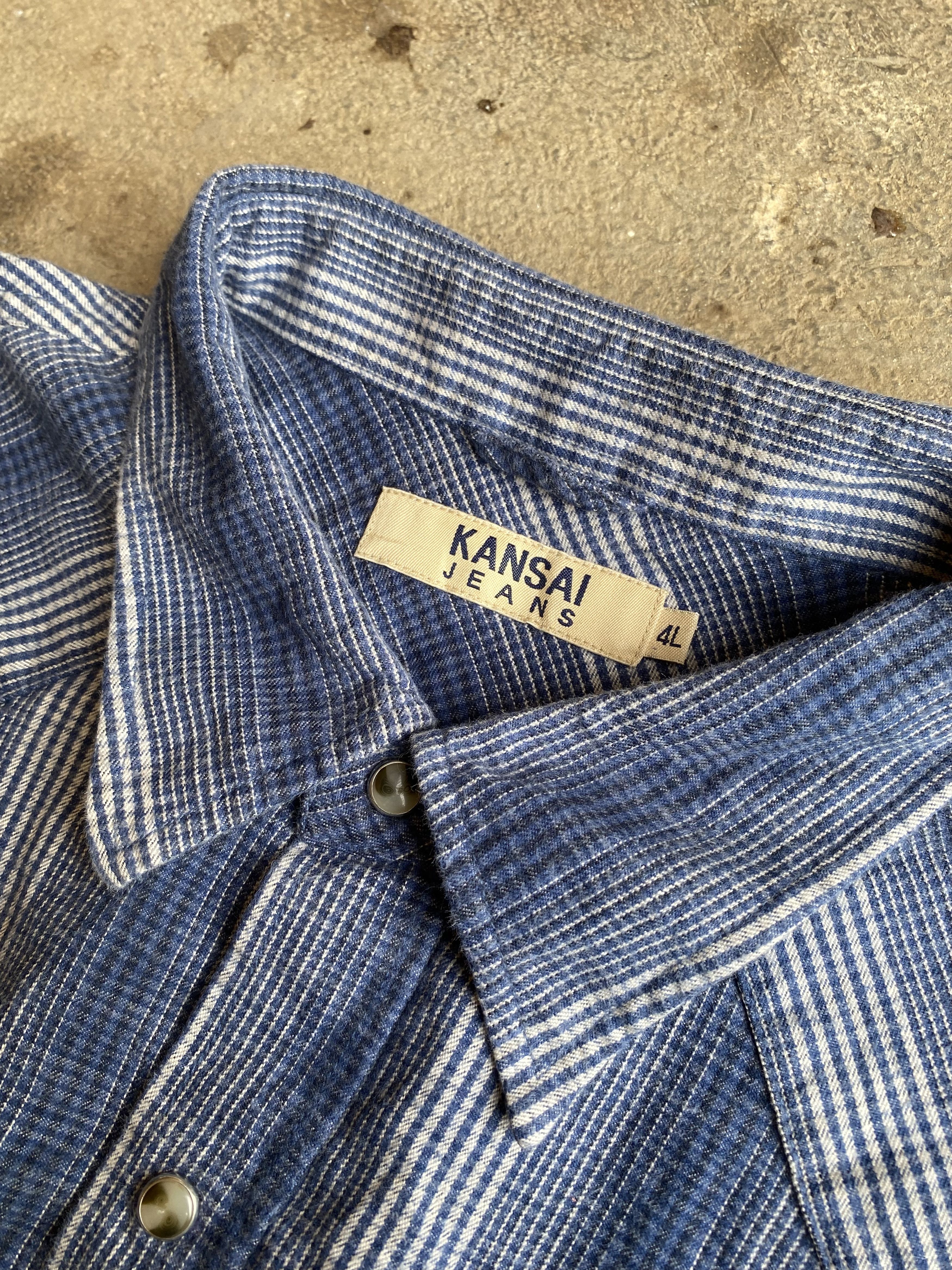 Japanese Brand × Kansai Yamamoto × Vintage Vintage kansai jeans flanel Size US XL / EU 56 / 4 - 4 Thumbnail