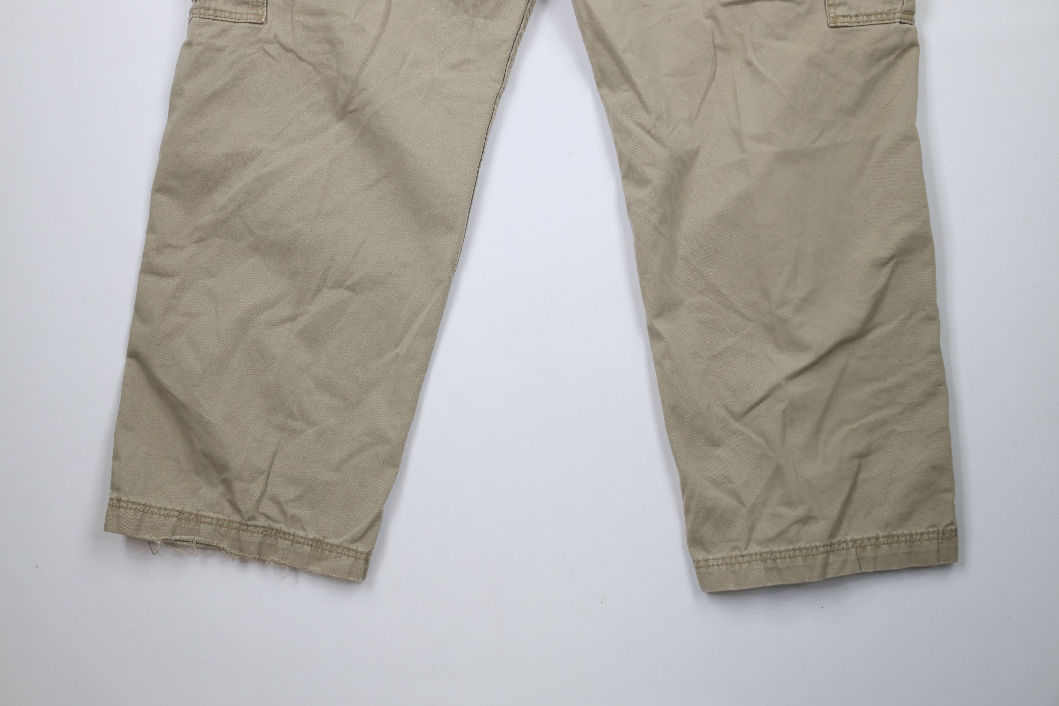 Levi's × Vintage Vintage Y2K Levis Loose Straight Wide Leg Cargo Pants Beige Size US 44 / EU 60 - 14 Thumbnail