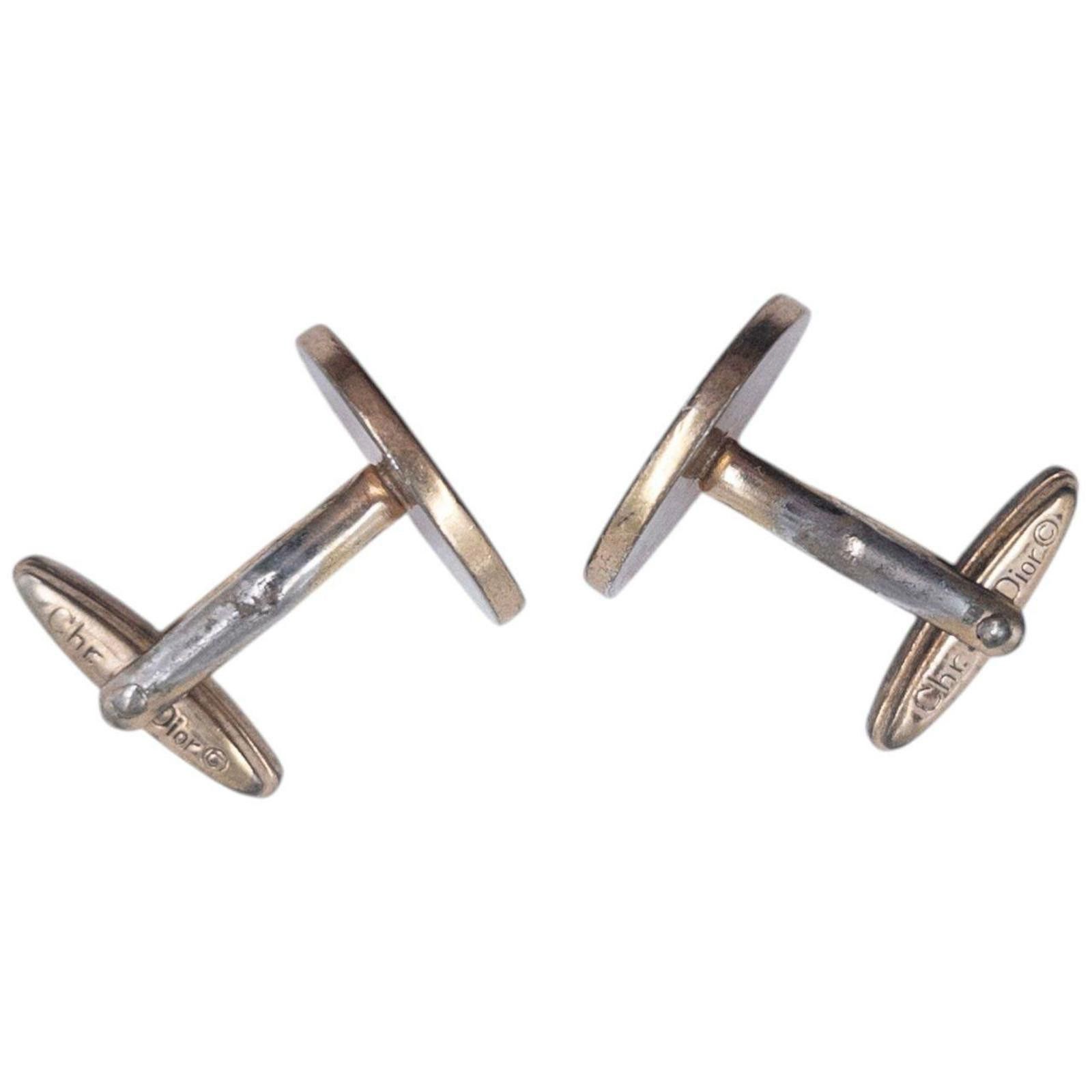 Dior Vintage 90s Dior Embossed Cufflinks Size ONE SIZE - 6 Thumbnail