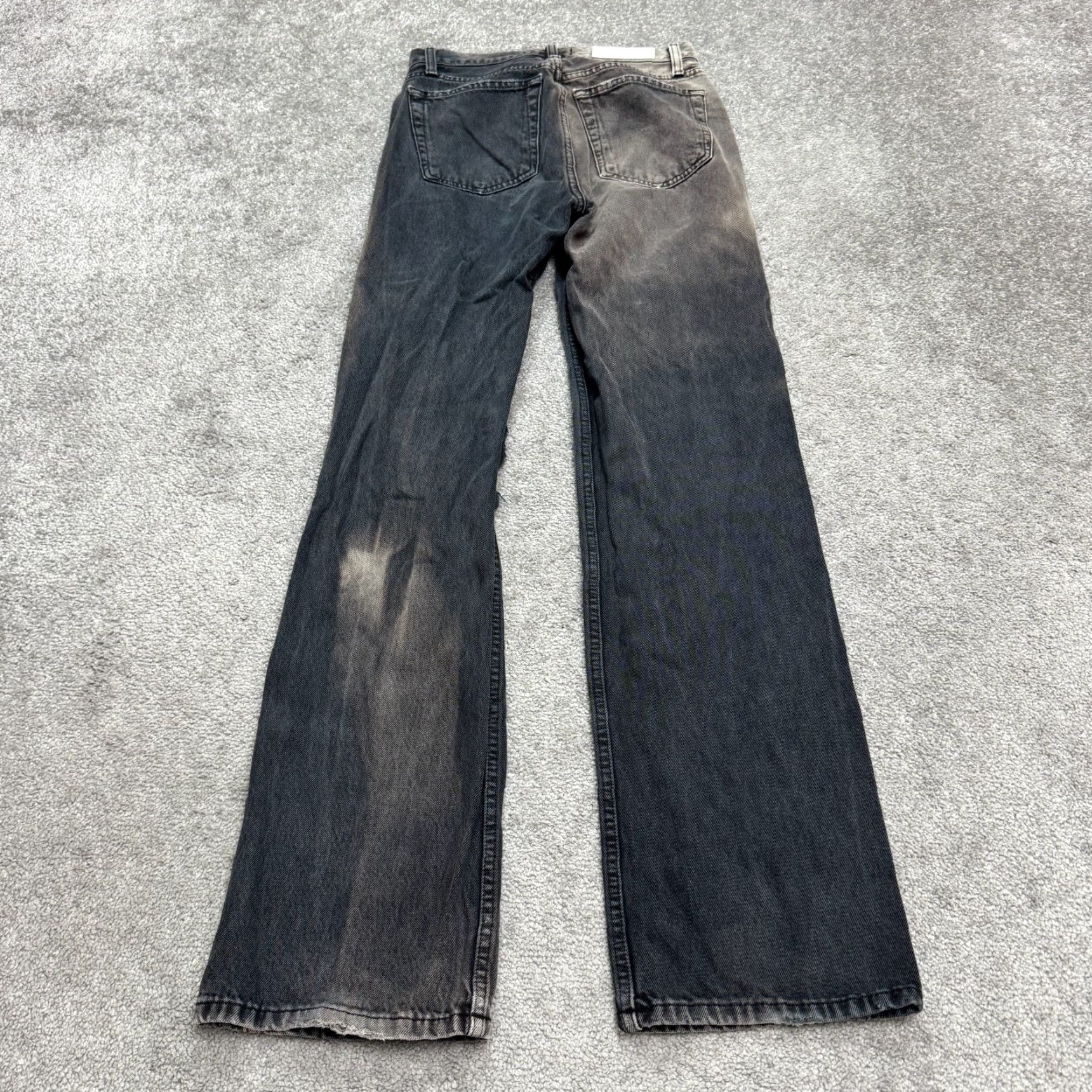 RE/DONE Re/Done 90s High Rise Loose Fit Button Fly Denim Jeans Womens 25 Black Size 42" / US 20 - 2 Thumbnail