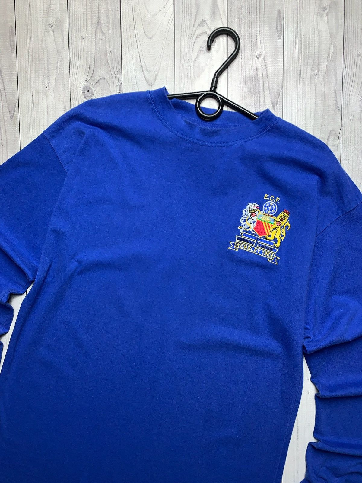 Vintage Vintage Manchester United blue long sleeve jersey shirt L Size US L / EU 52-54 / 3 - 2 Thumbnail