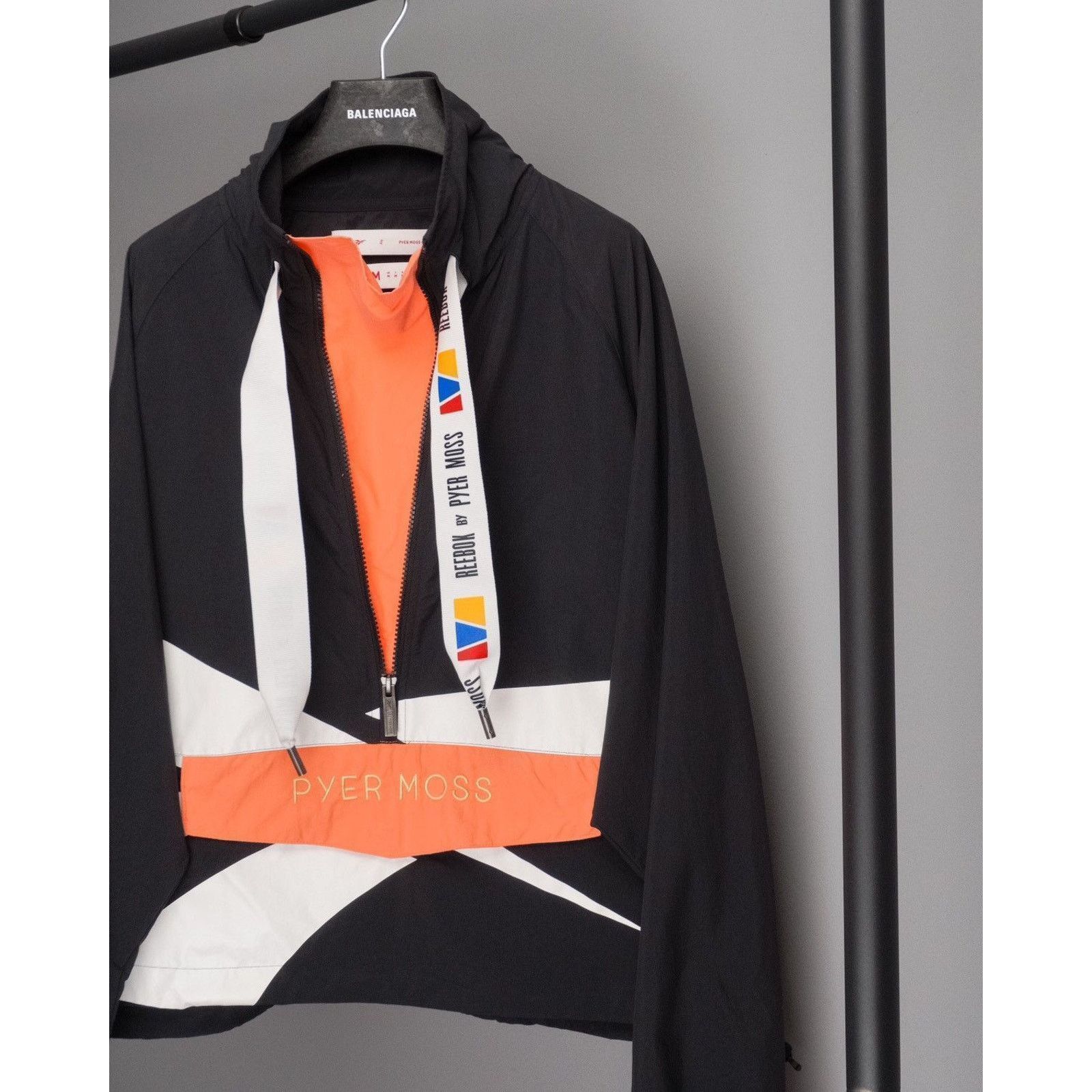 Pyer Moss × Reebok Reebok pyer moss black oversized windbreaker zip jacket Size US M / EU 48-50 / 2 - 3 Thumbnail