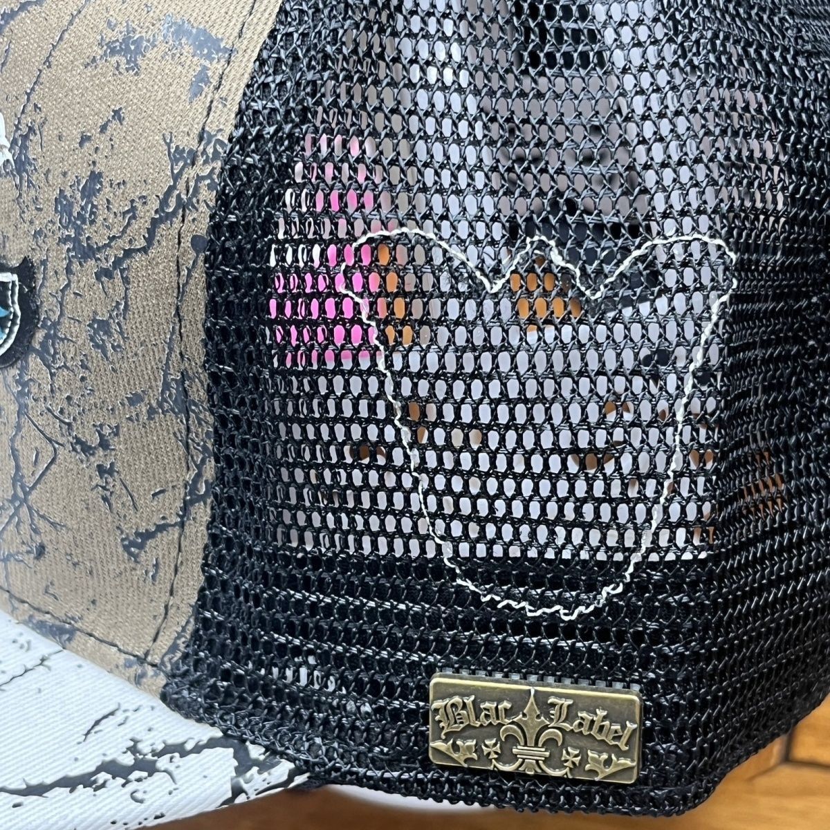 Black Label Black label grunge style trucker hat Size ONE SIZE - 3 Thumbnail