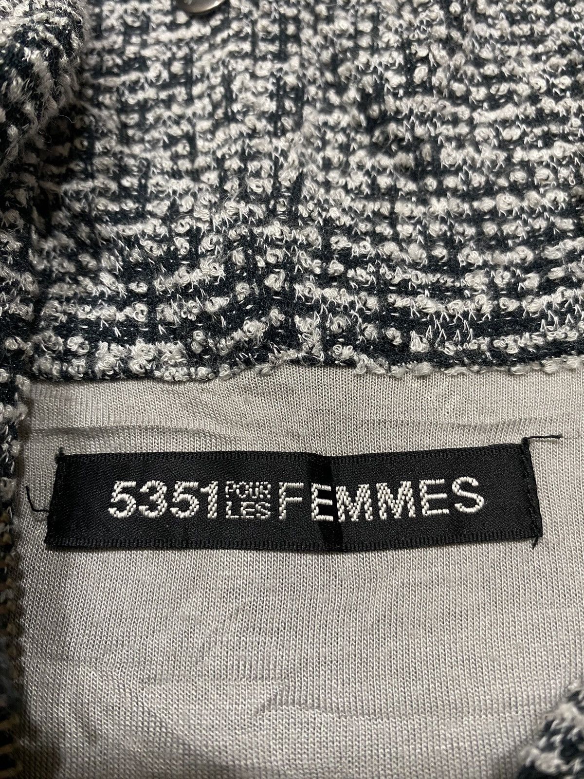 5351 POUR LES HOMMES × If Six Was Nine × Japanese Brand 5351 Pour Les Femmes Knit Double Zip Size S / US 4 / IT 40 - 5 Thumbnail