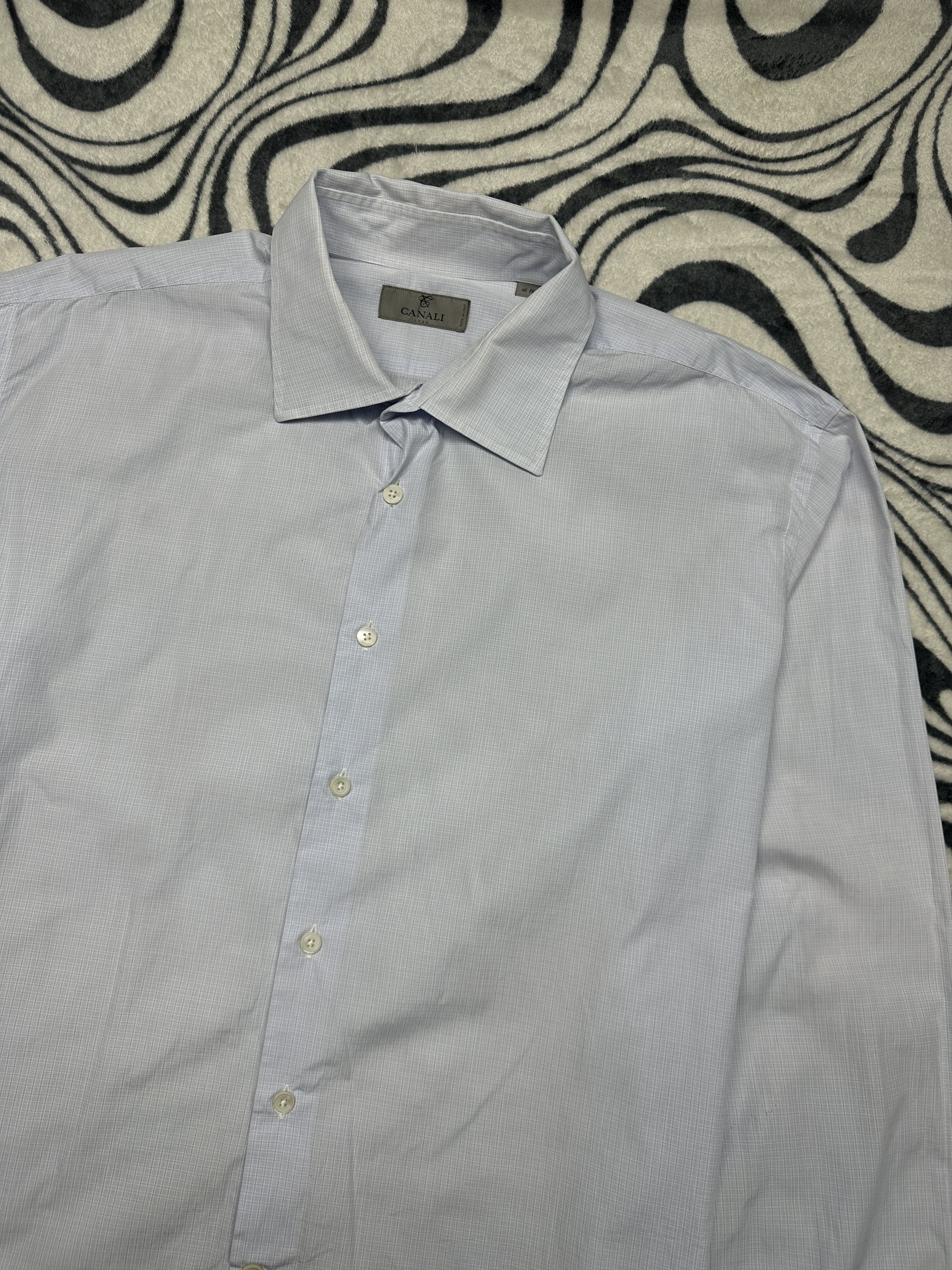 Canali Canali Vintage Mens Long Sleeve Shirt Size US XXL / EU 58 / 5 - 2 Thumbnail