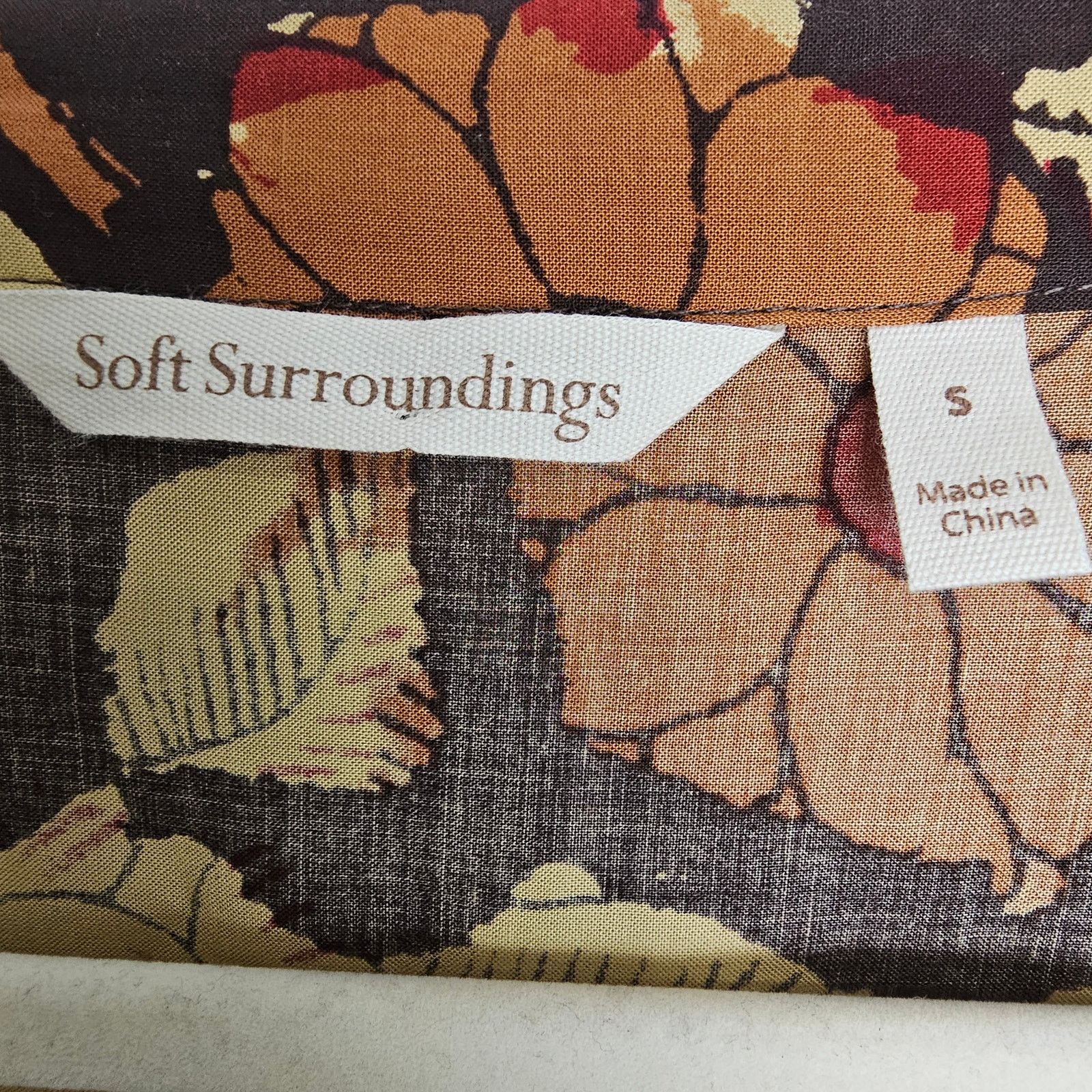 Soft Surroundings Soft Surroundings Womens Floral Kimono S Earthy Forest Fairy Size S / US 4 / IT 40 - 7 Thumbnail