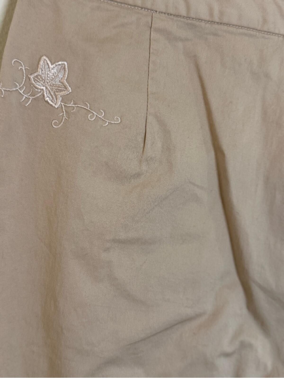 Other Lishiqi floral & positive affirmation khaki pants 28” waist Size 28" / US 6 / IT 42 - 3 Thumbnail