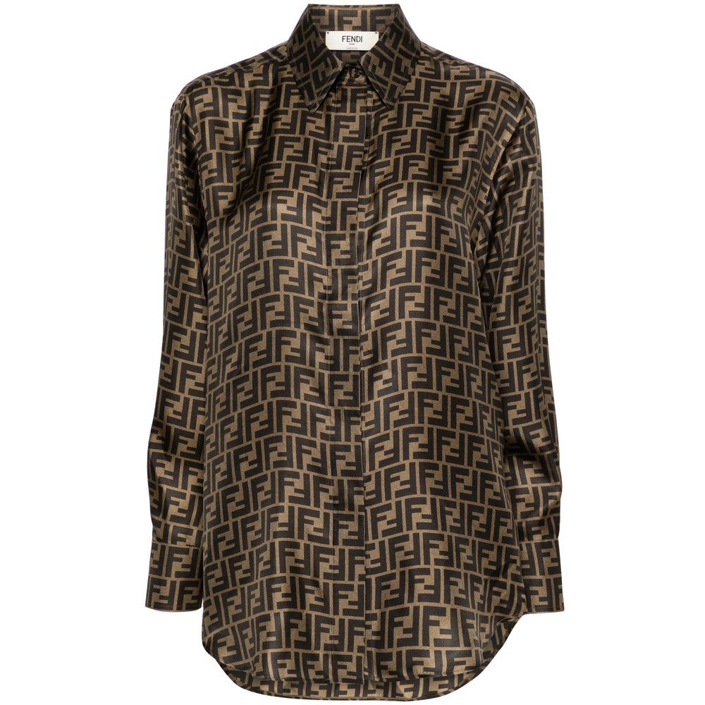 Fendi Fendi BROWN Tops - Shirts Size M / US 6-8 / IT 42-44 - 1 Thumbnail