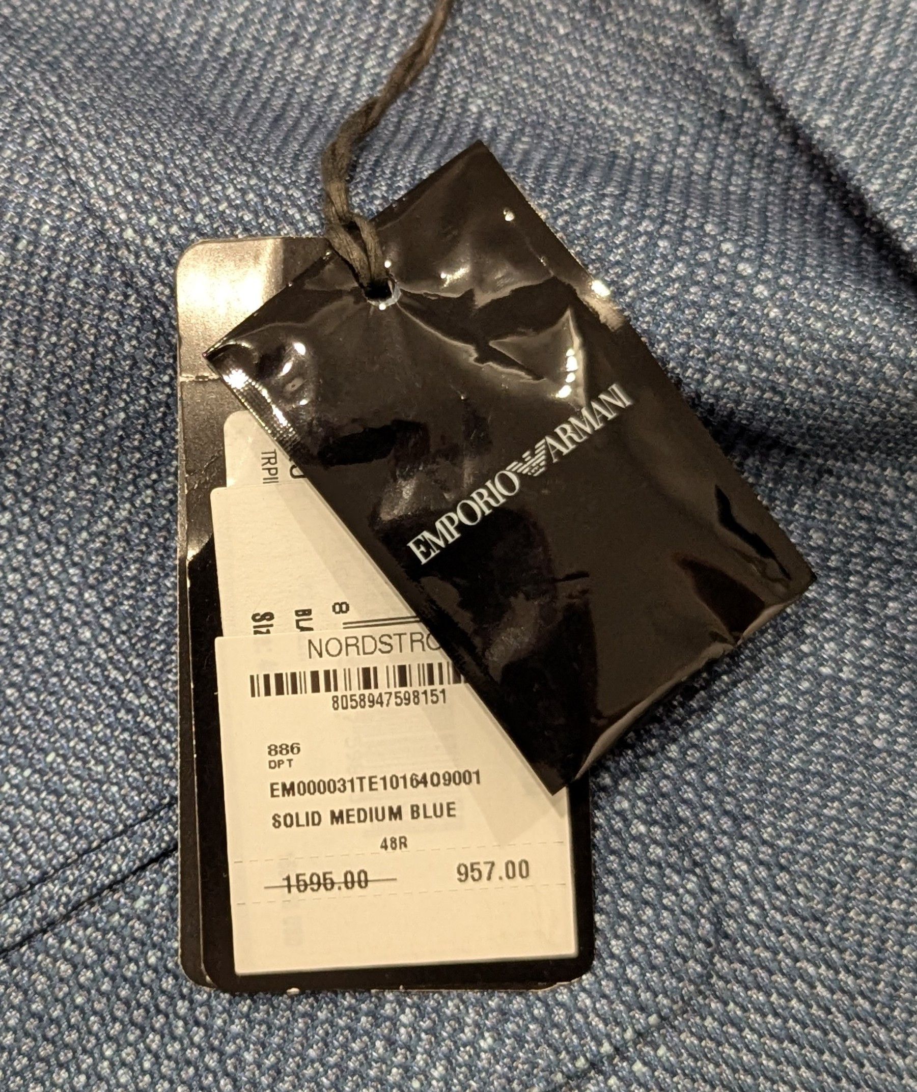 Emporio Armani EMPORIO ARMANI G-Line Sport Coat Teal 48 US 38R Size 38R - 9 Thumbnail
