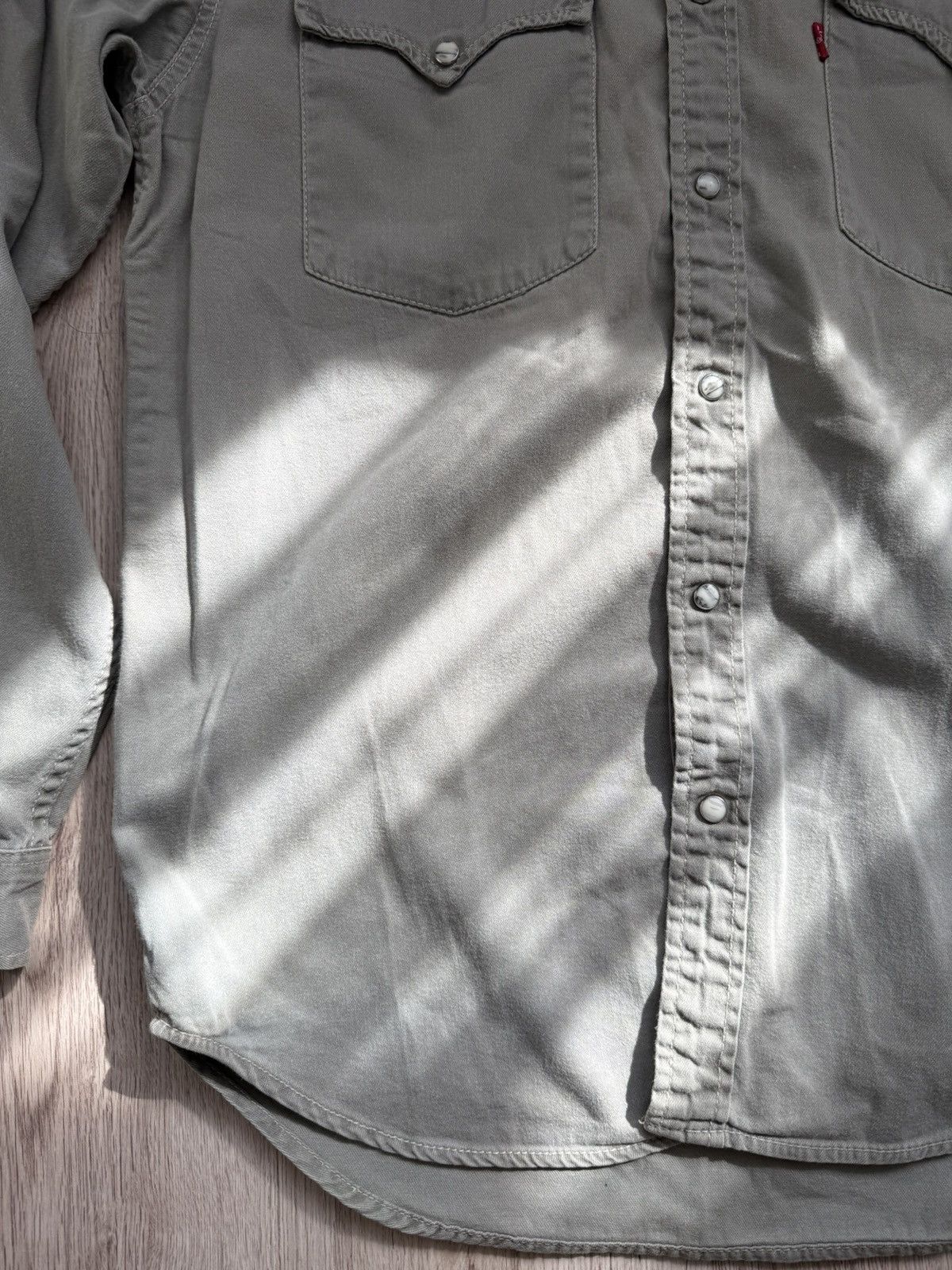 Levi's Vintage 90s Levi’s Western Shirt Green Khaki Red Tab Size M Size US M / EU 48-50 / 2 - 4 Thumbnail