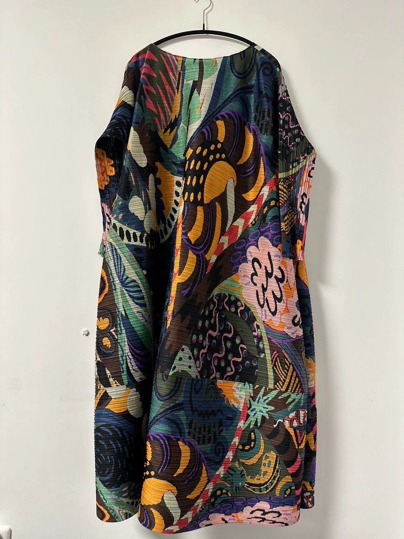 Issey Miyake Issey Miyake Tropical jungle dress Size XXL / US 16-18 / IT 52-54 - 3 Thumbnail