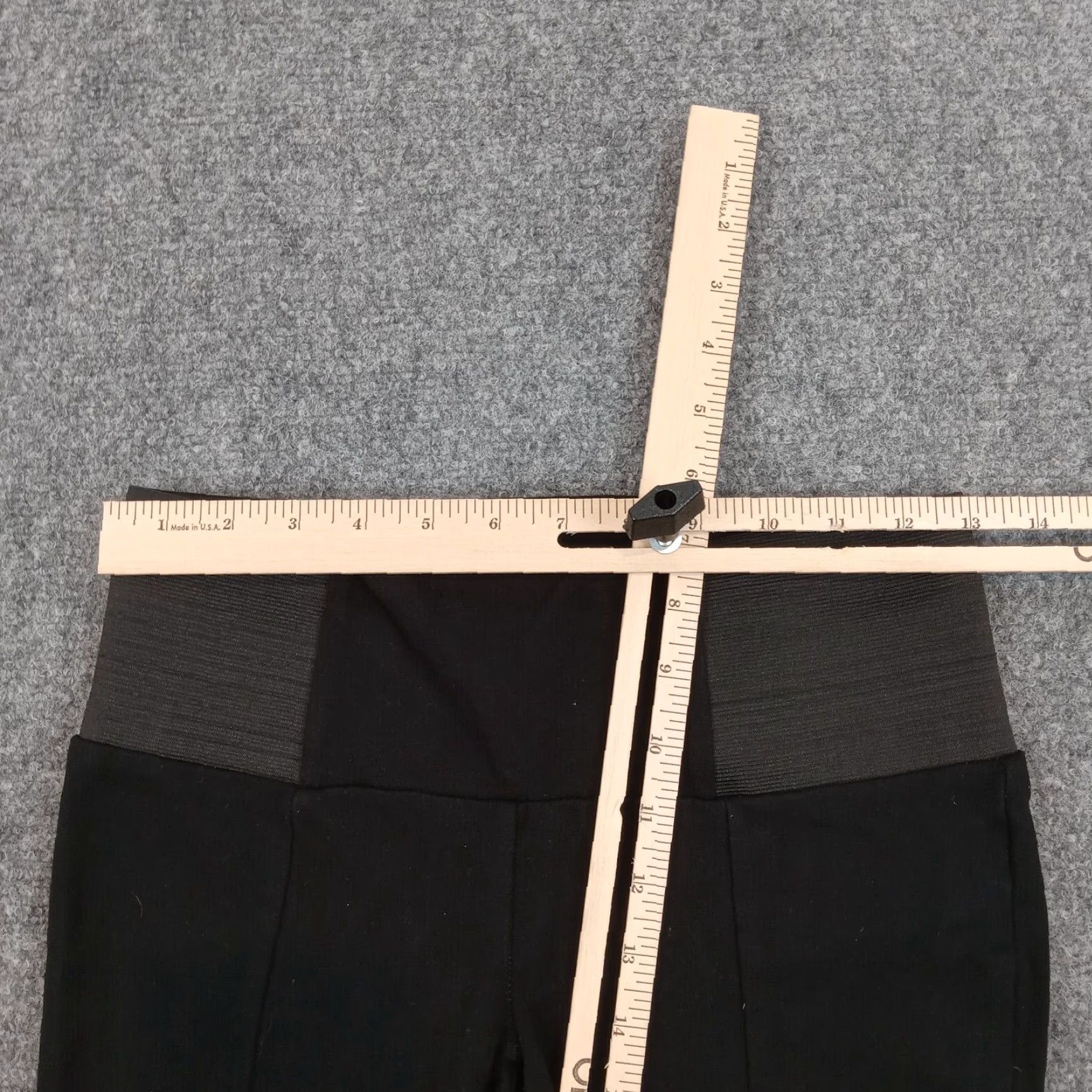 Vintage Boom Boom Leggings Womens Medium Black Running Causal Yoga Stretch Elastic Waist Size 32" / US 10 / IT 46 - 5 Thumbnail