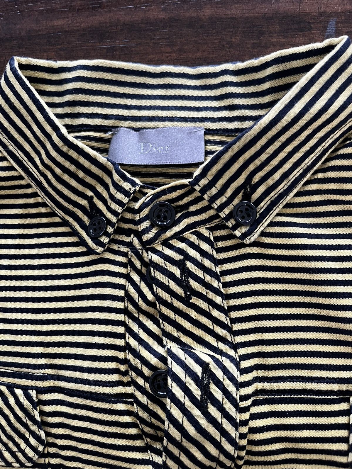 image of Dior Homme Hedi Slimane Polo in Yellow, Men's (Size XS)