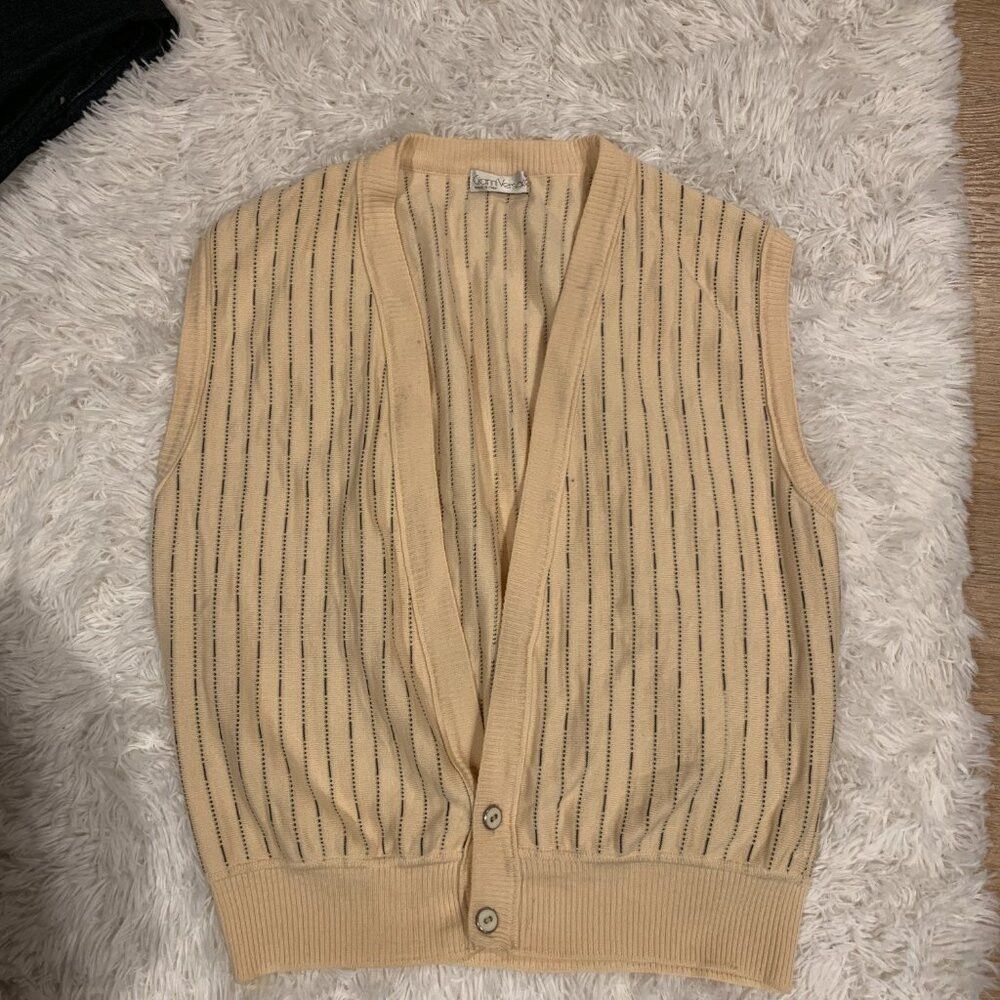 Versace Vintage 1993 Gianni Versace Made In Italy Wool Blend Sweate Size US L / EU 52-54 / 3 - 6 Thumbnail