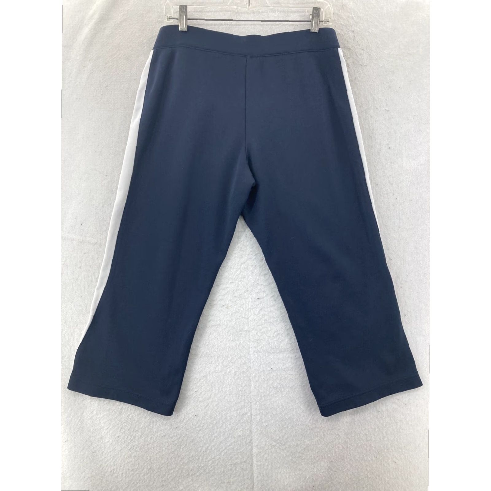 Nike Nike Women's Large Pants Navy Carpi Workout Elastic Waist Size 36" / US 14 / IT 50 - 2 Thumbnail