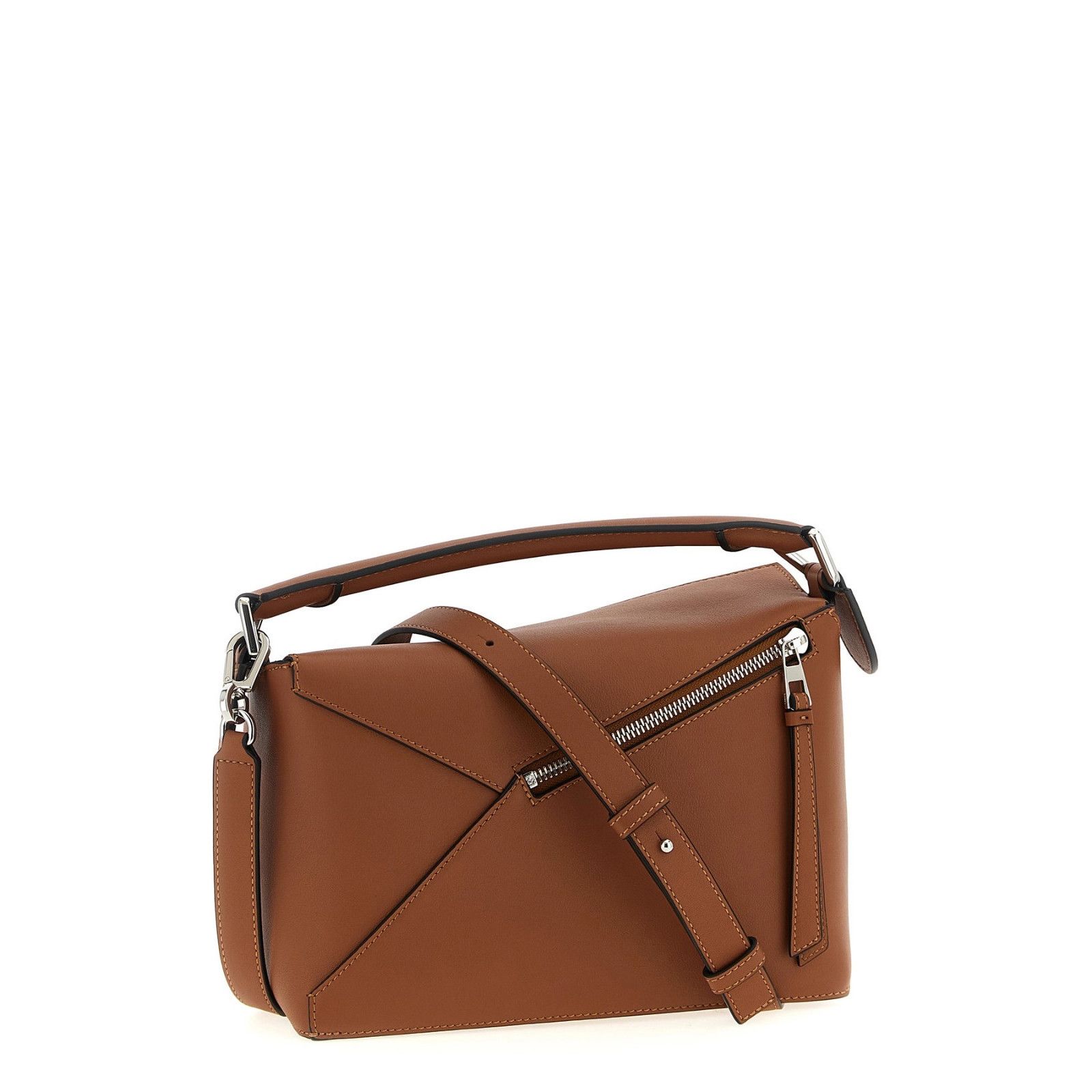 Loewe LOEWE Puzzle Small Edge $3850 Brown Leather Handbag New & Au Size ONE SIZE - 2 Thumbnail