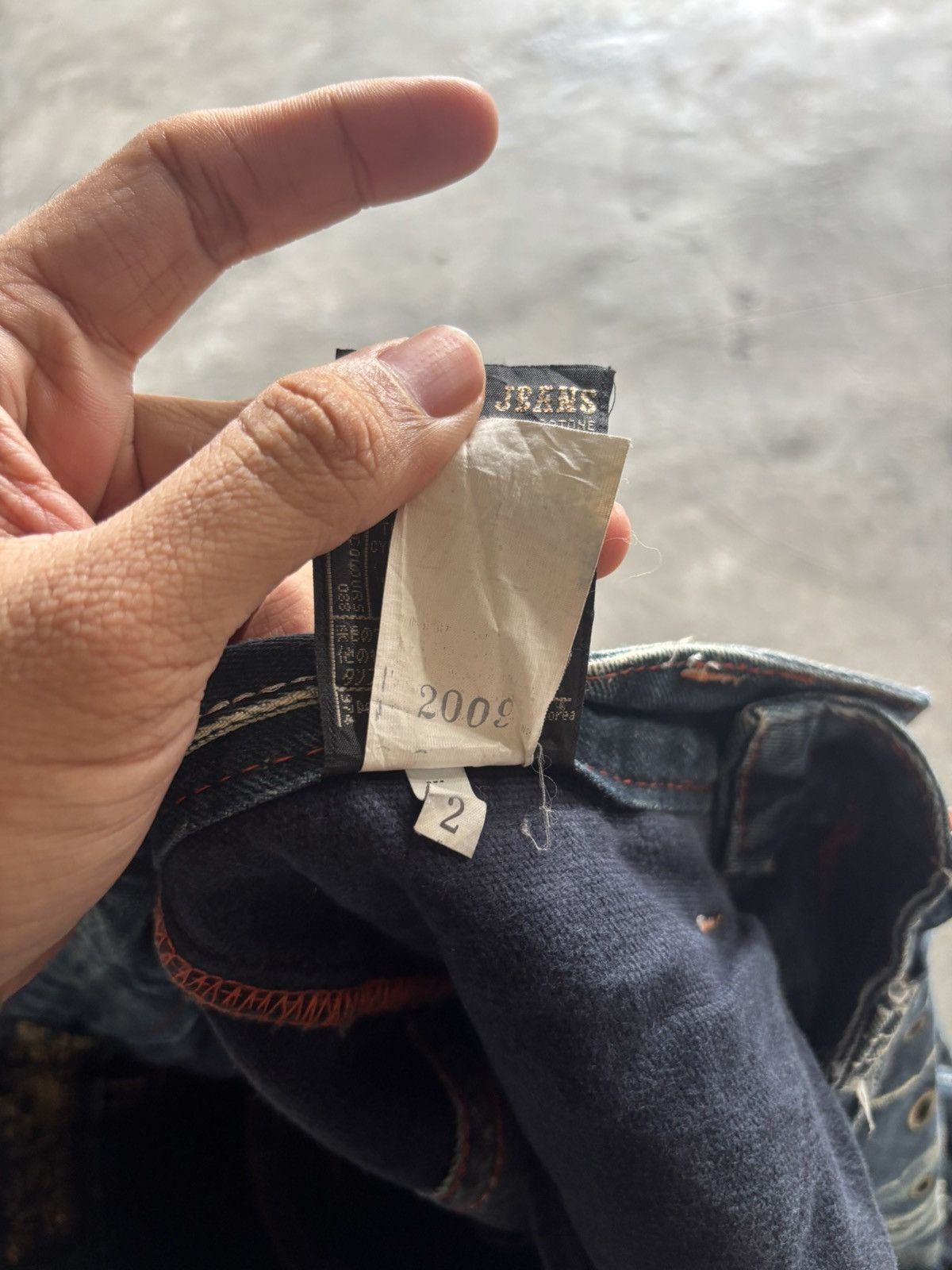 If Six Was Nine RIOBERA vintage flare jeans sick spellout back japanese punk Size US 29 - 8 Thumbnail