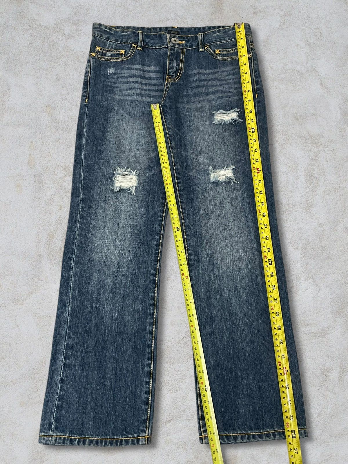 Japanese Brand Japanese GMN Quarter Gemini Stars Sprinkle Punk Jeans Size 30" / US 8 / IT 44 - 14 Thumbnail