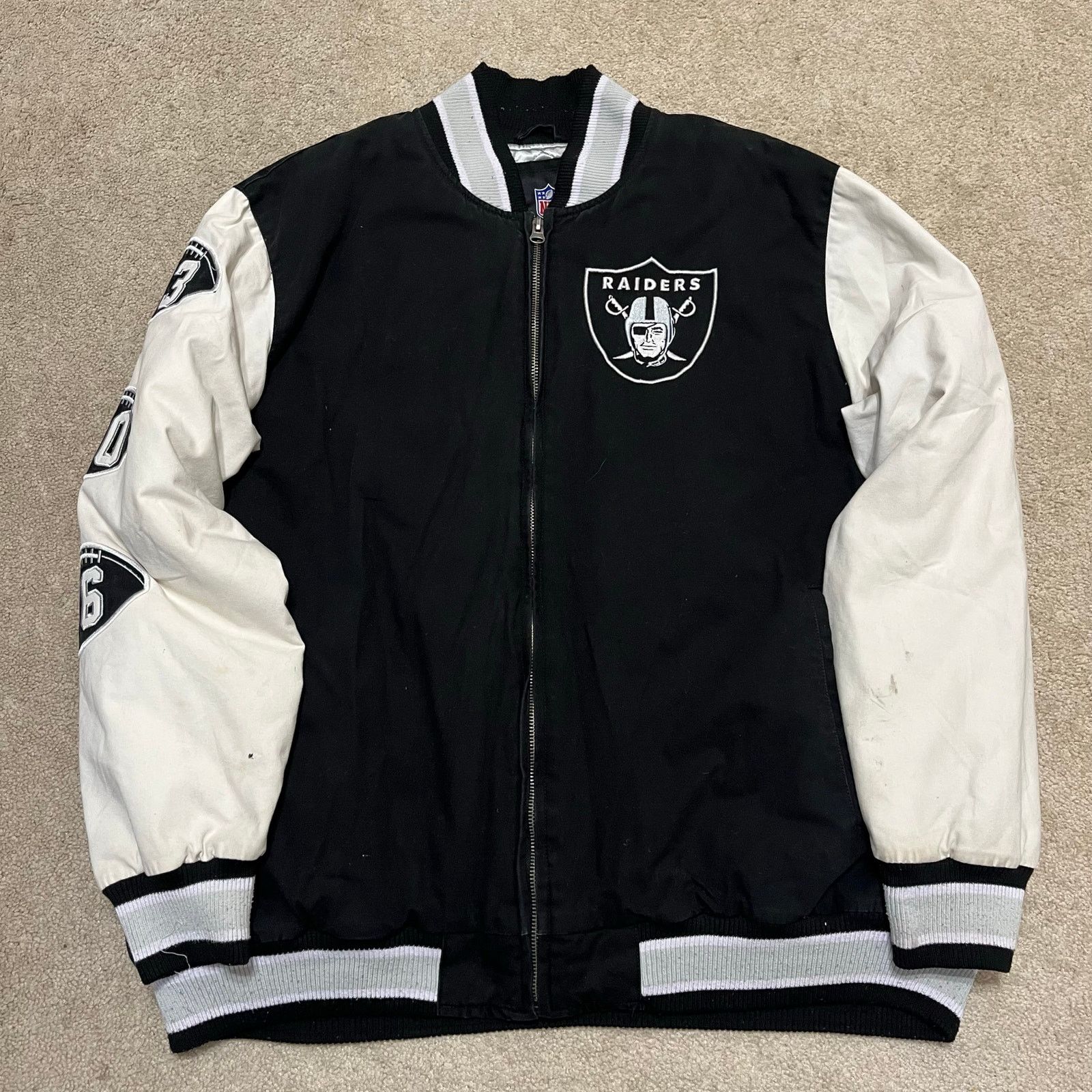 NFL Vintage NFL Raiders Super Bowl Champions Varsity Jacket XXL Size US XXL / EU 58 / 5 - 2 Thumbnail