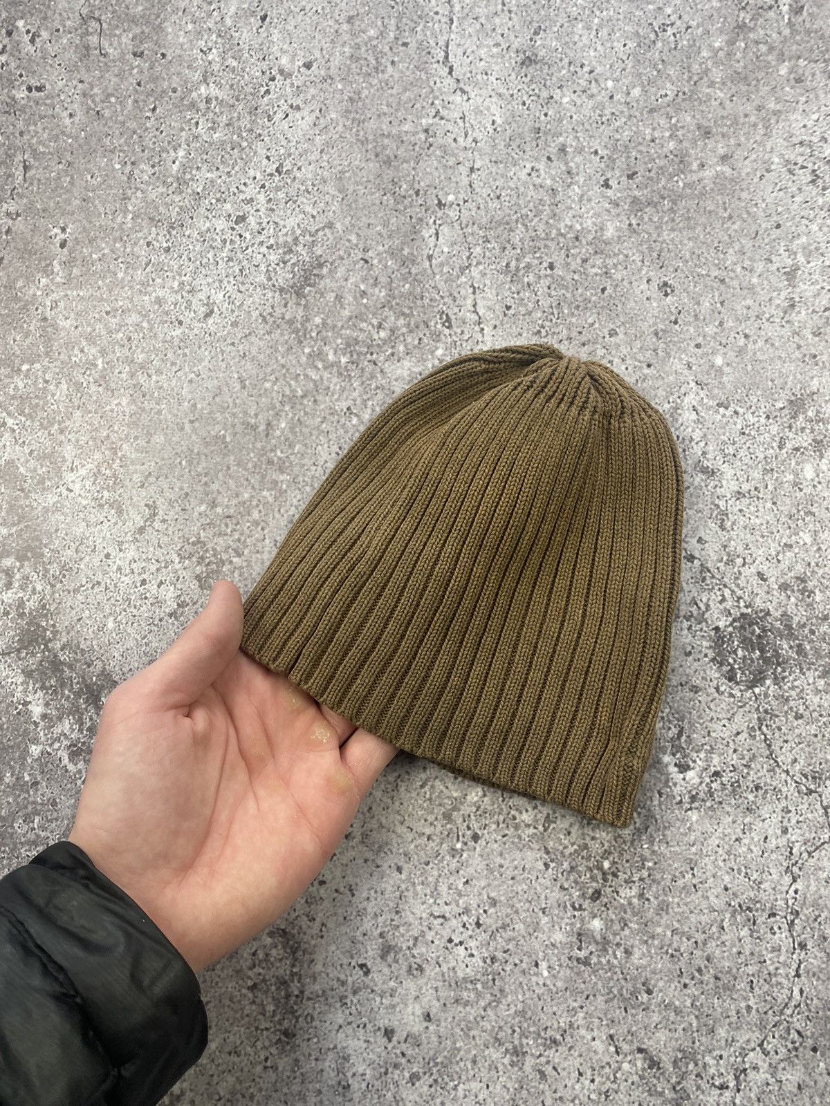 Armani × Emporio Armani EMPORIO ARMANI JAPANESE Y2K BIG LOGO STYLE BEANIE HAT BROWN Size ONE SIZE - 4 Thumbnail