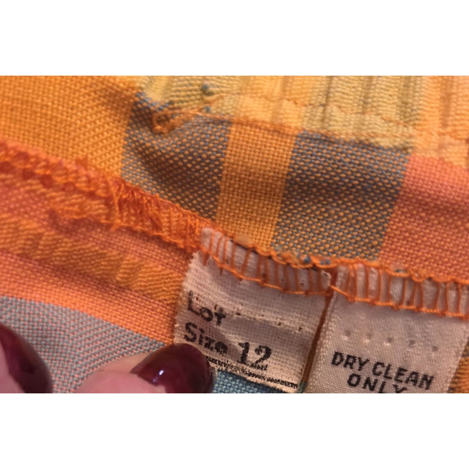 Vintage VINTAGE Jacket Blazer 12 70s Pastel Plaid Seersucker Size XL / US 12-14 / IT 48-50 - 5 Thumbnail