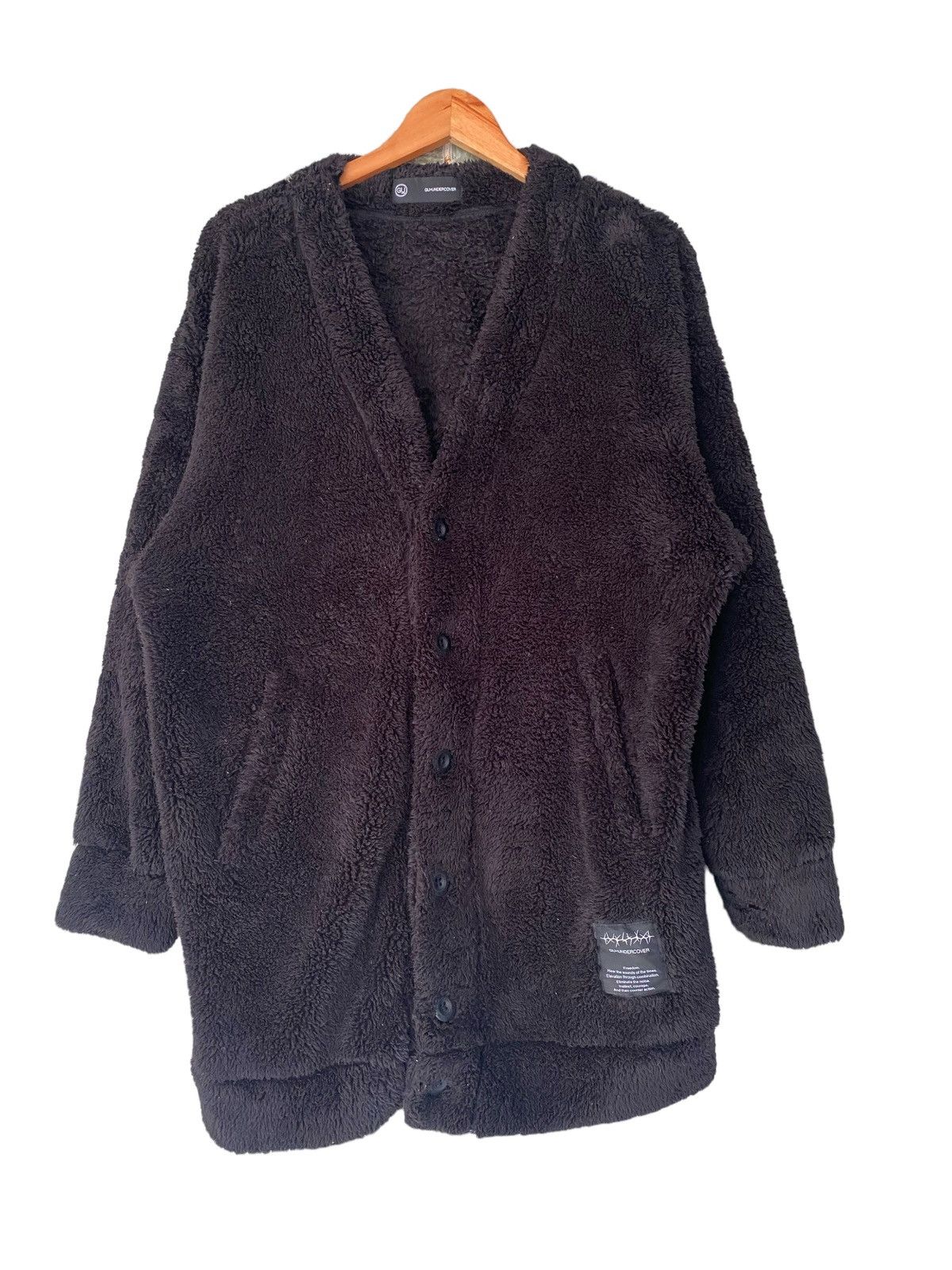 GU × Undercover Freedom GUxUNDERCOVER Fleece Button Jacket Cardigan (M) Size US M / EU 48-50 / 2 - 1 Thumbnail