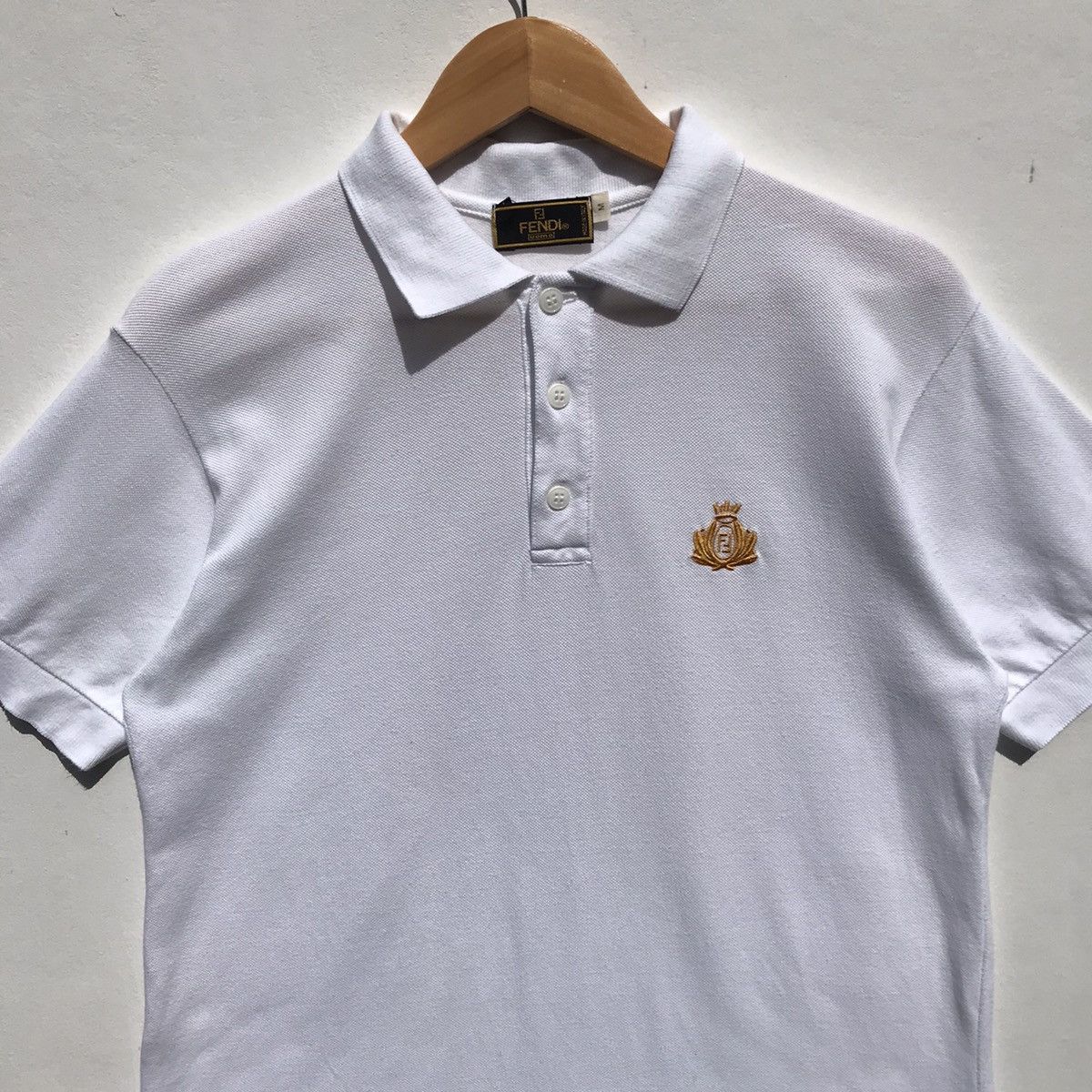 Fendi Vintage Fendi Polos Tee Embroidery Small Logo Fendi Luxury Size US S / EU 44-46 / 1 - 6 Thumbnail